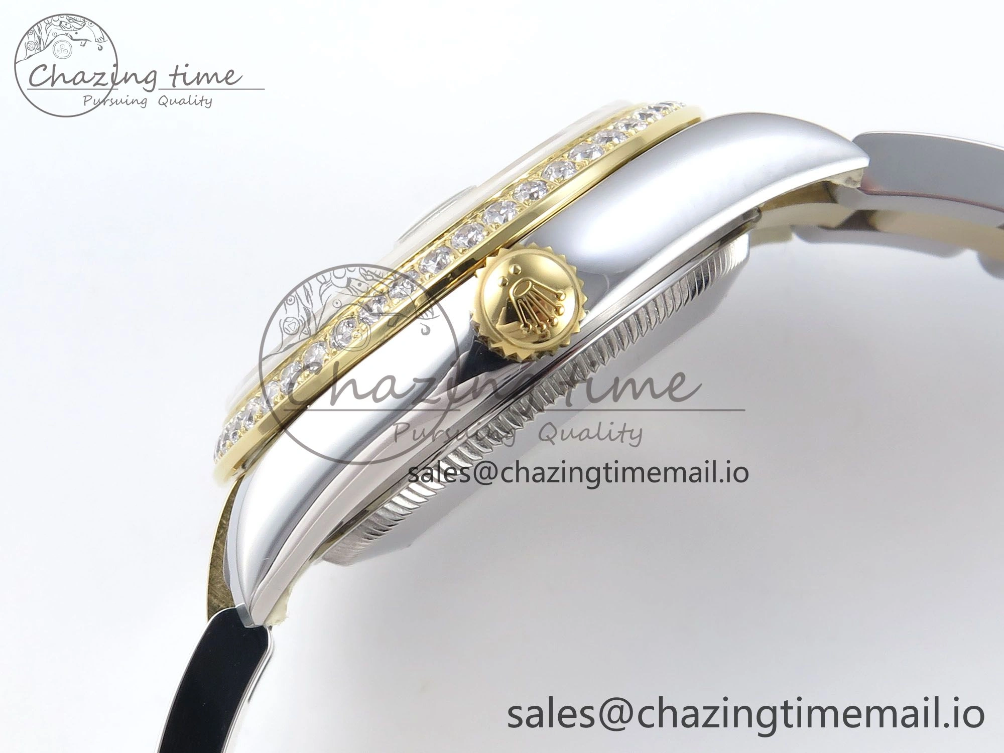 DateJust 31 278383RBR ARF 1:1 Best Edition 904L Steel White MOP Dial Diamonds Bezel on SS YG Oyster Bracelet ETA Chic 399