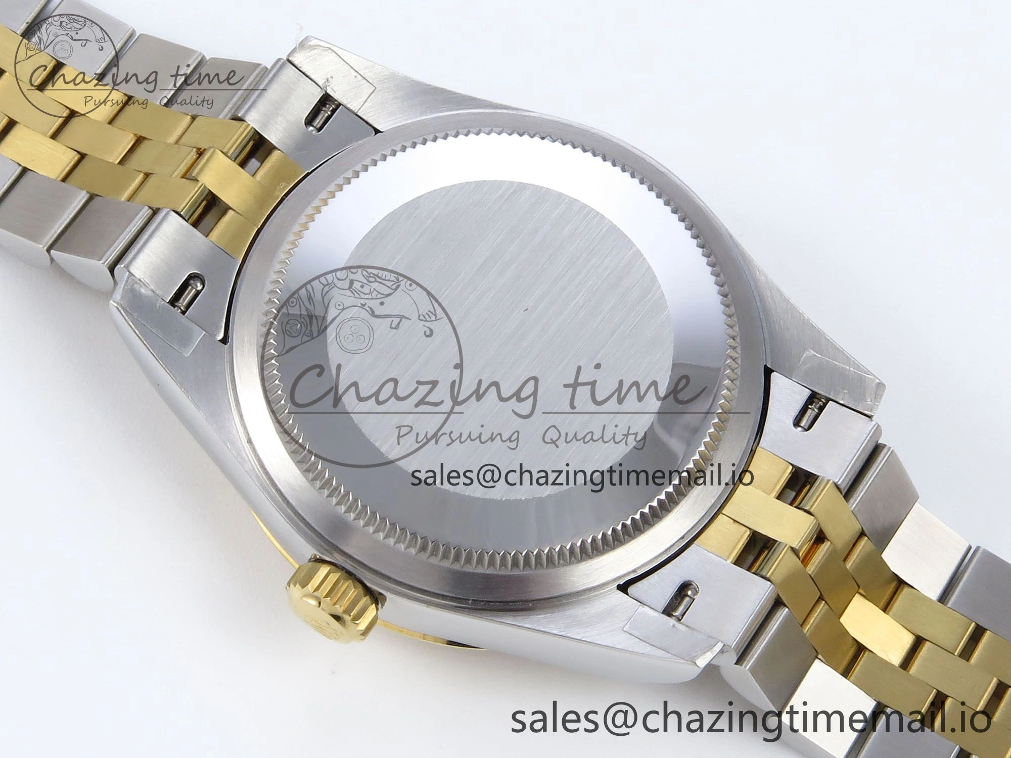 OnTrend DateJust 31 278383RBR JARF 1:1 Best Edition 904L Steel Gray Roman Diamonds Dial on SS YG Jubilee Bracelet HZ 880