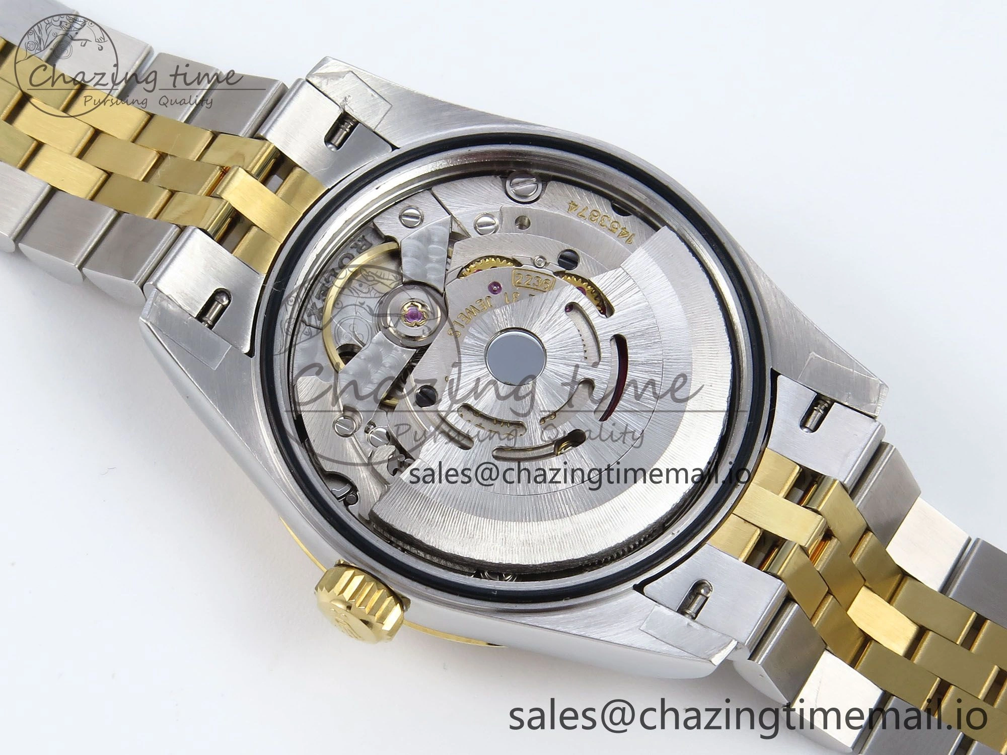 OnTrend DateJust 31 278383RBR JARF 1:1 Best Edition 904L Steel Gray Roman Diamonds Dial on SS YG Jubilee Bracelet HZ 880