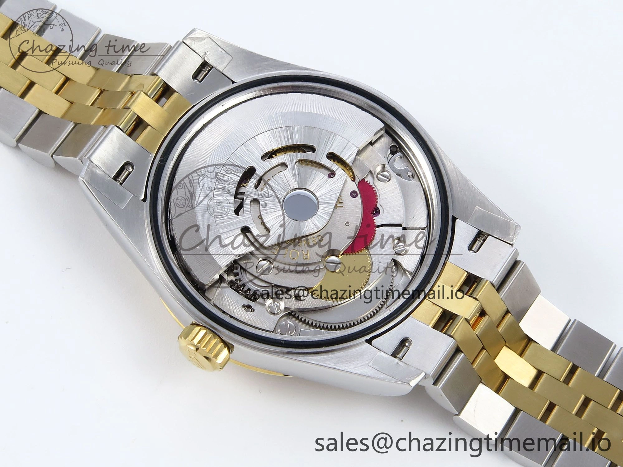 OnTrend DateJust 31 278383RBR JARF 1:1 Best Edition 904L Steel Gray Roman Diamonds Dial on SS YG Jubilee Bracelet HZ 880