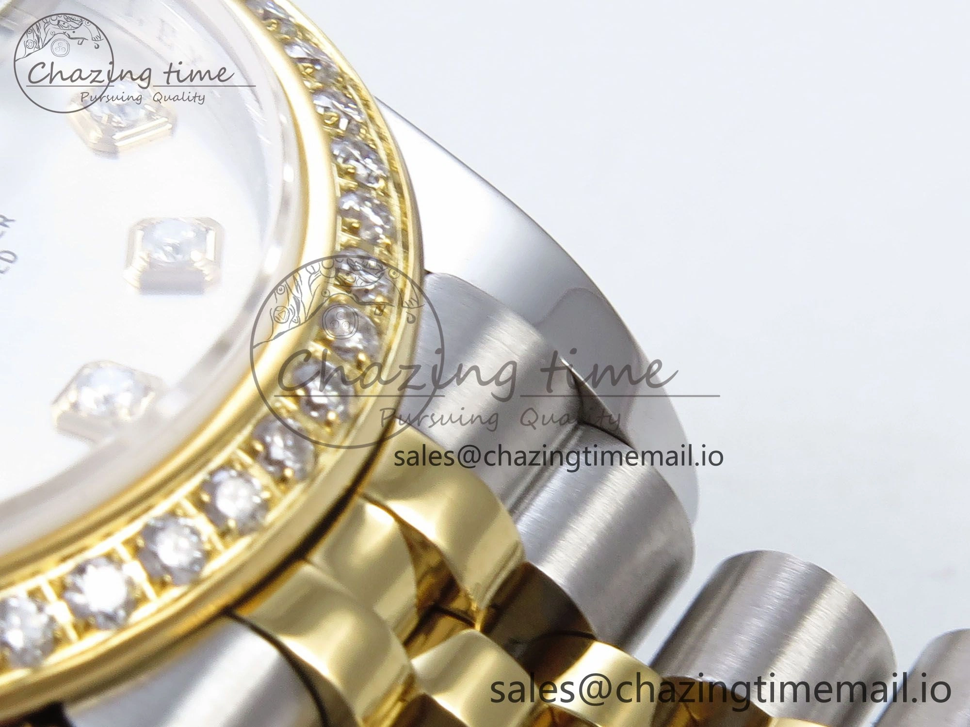 DateJust 31 278383RBR JARF 1:1 Best Edition 904L Steel Silver Diamonds Dial on SS YG Jubilee Bracelet HZ UrbanStyle 878