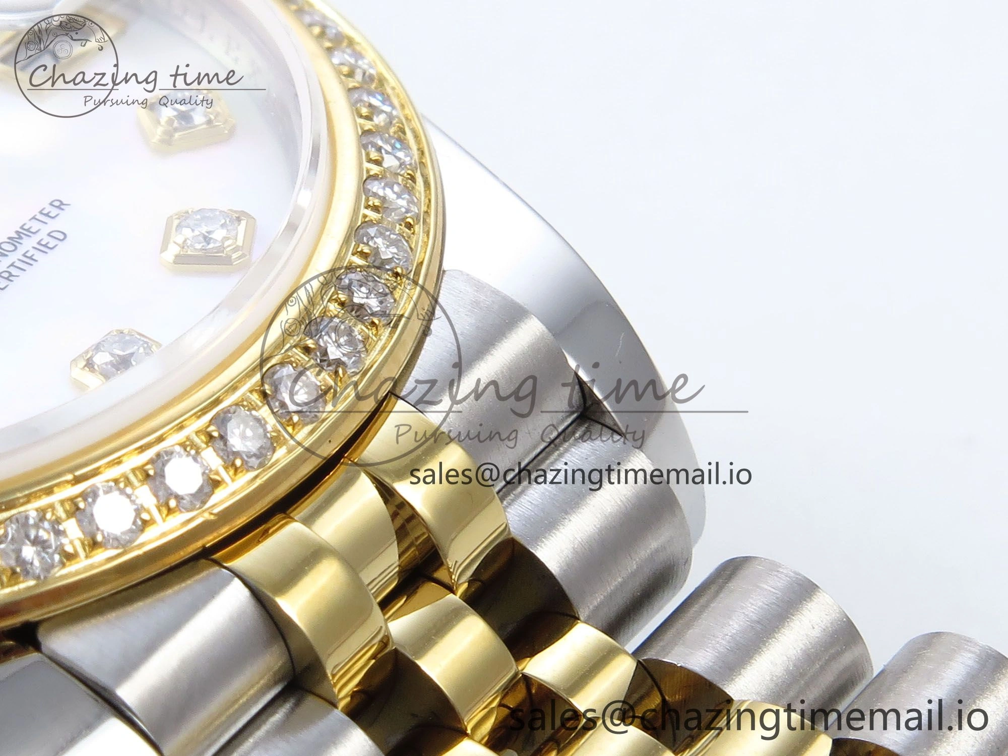 DateJust 31 278383RBR JARF 1:1 Best Edition 904L Steel White MOP Diamonds Dial on SS YG Jubilee Bracelet HZ QuickDry 882
