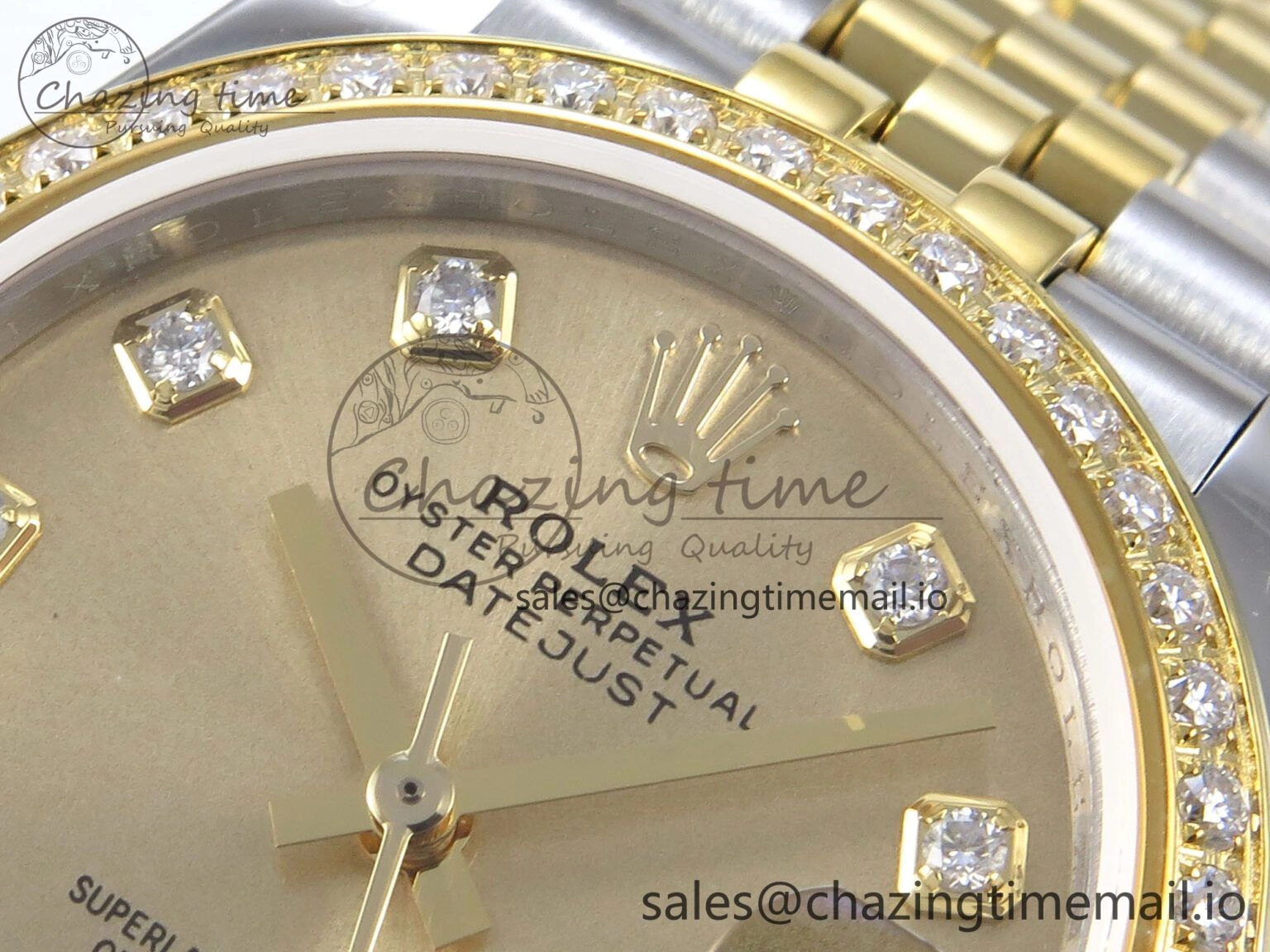 DateJust 31 278383RBR JARF 1:1 Best Edition 904L Steel YG Diamonds Dial on SS YG Jubilee Bracelet HZ Fashionable 881