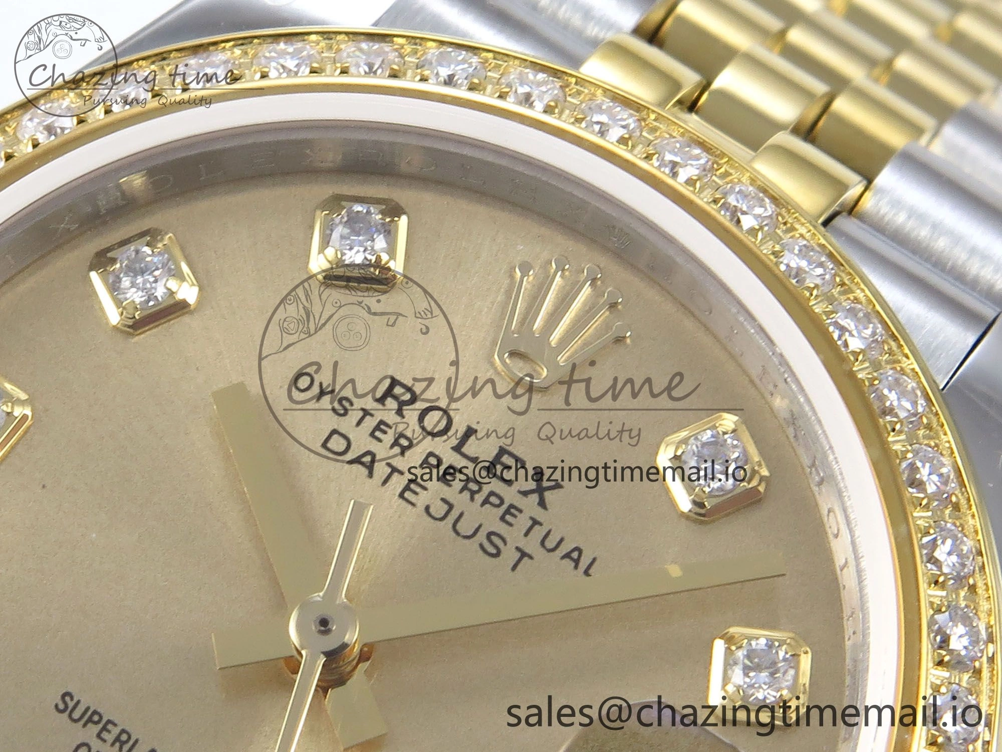 DateJust 31 278383RBR JARF 1:1 Best Edition 904L Steel YG Diamonds Dial on SS YG Jubilee Bracelet HZ Fashionable 881