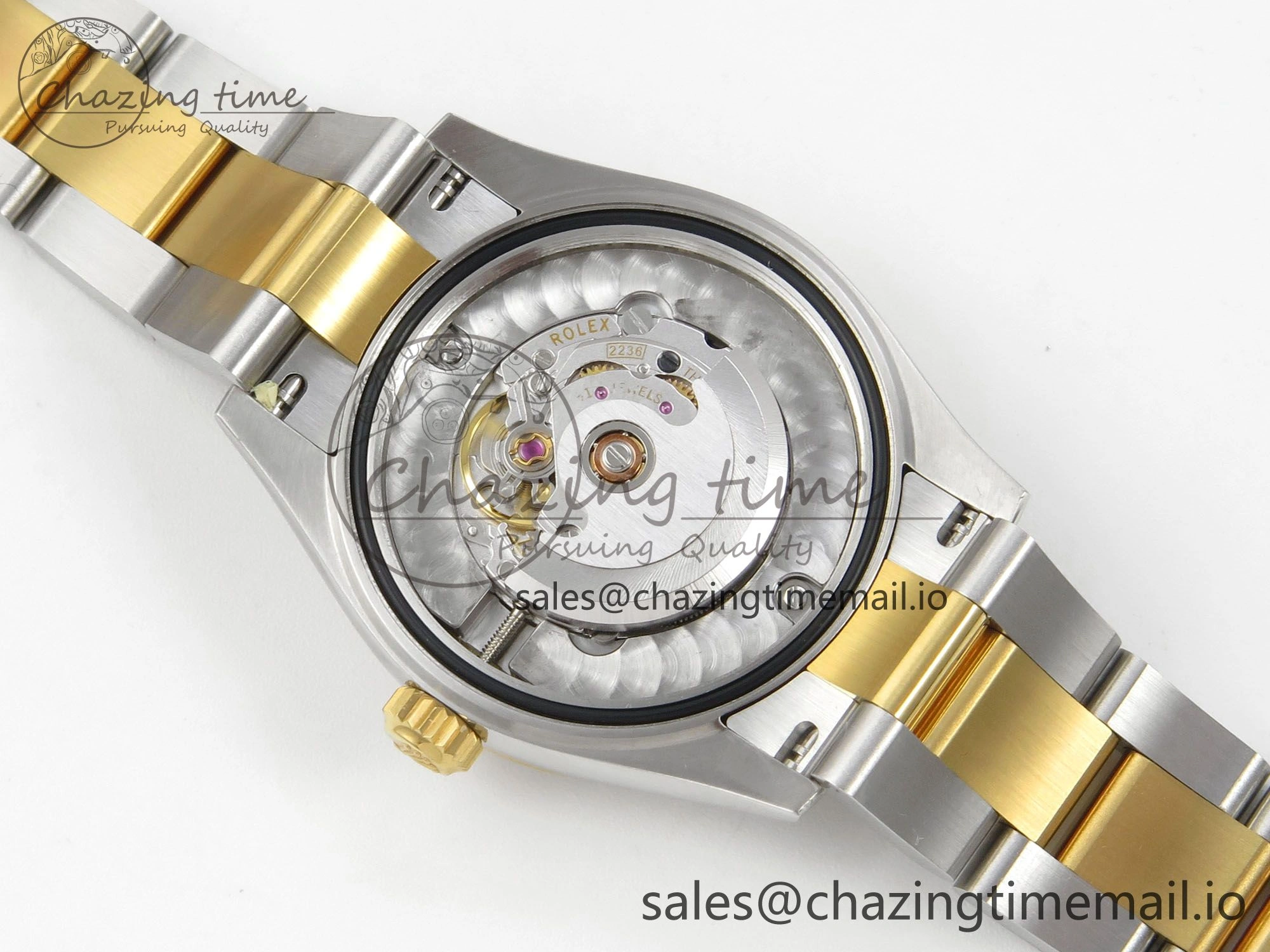 DateJust 31 278383RBR THBF 1:1 Best Edition 904L Steel Green Roman Diamonds Dial Diamonds Bezel on SS YG Oyster Bracelet HZ Cal. Snug 4