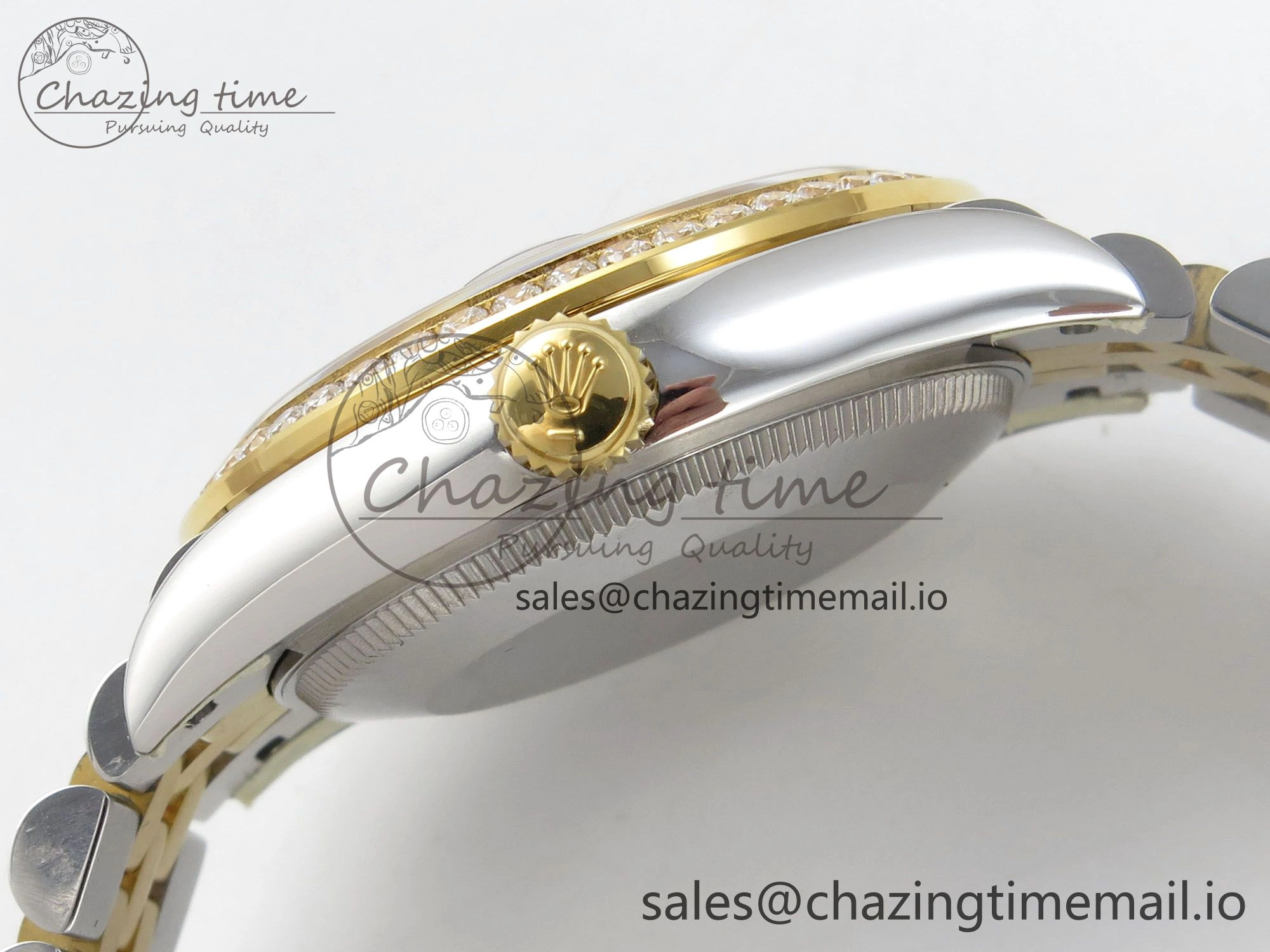 DateJust 31 278383RBR THBF 1:1 Best Edition 904L Steel White Roman Dial Diamonds Bezel on SS YG Jubilee Bracelet HZ Cal. TimelessDesign 18