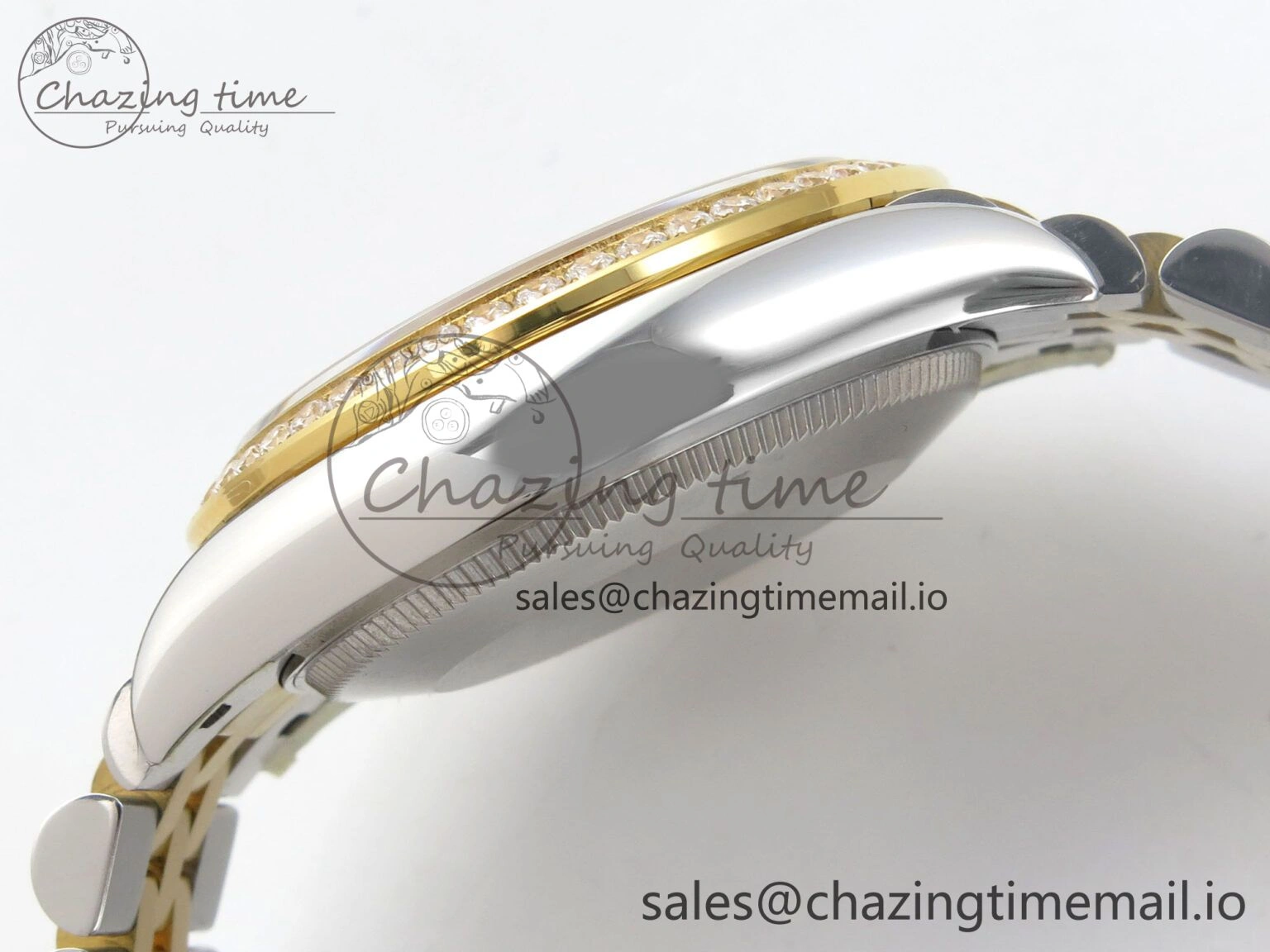 DateJust 31 278383RBR THBF 1:1 Best Edition 904L Steel White Roman Dial Diamonds Bezel on SS YG Jubilee Bracelet HZ Cal. TimelessDesign 18