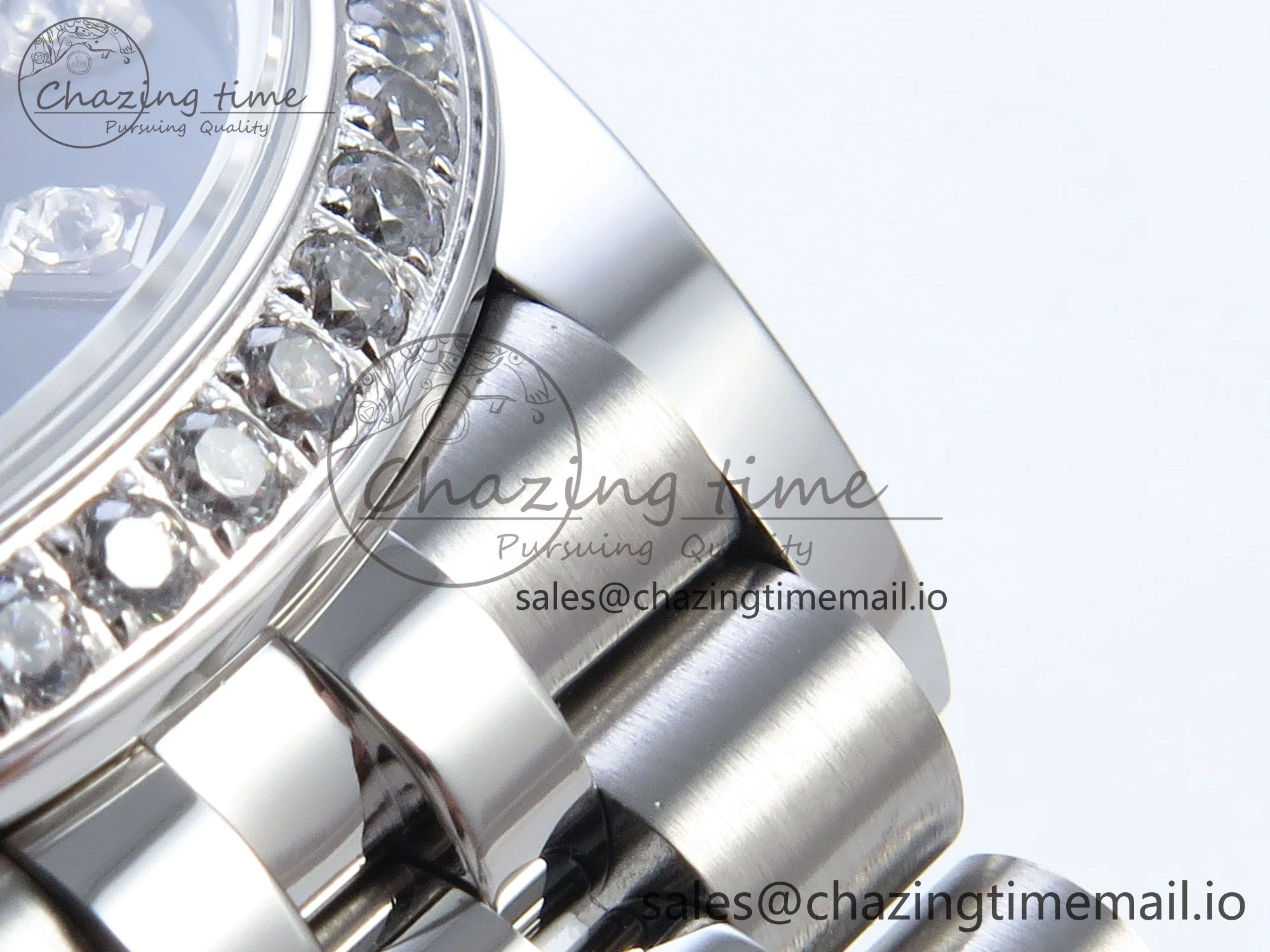 DateJust 31 278384RBR ARF 1:1 Best Edition 904L Steel Black Diamonds Dial Diamonds Bezel on SS Jubilee Bracelet ETA WrinkleFree 457