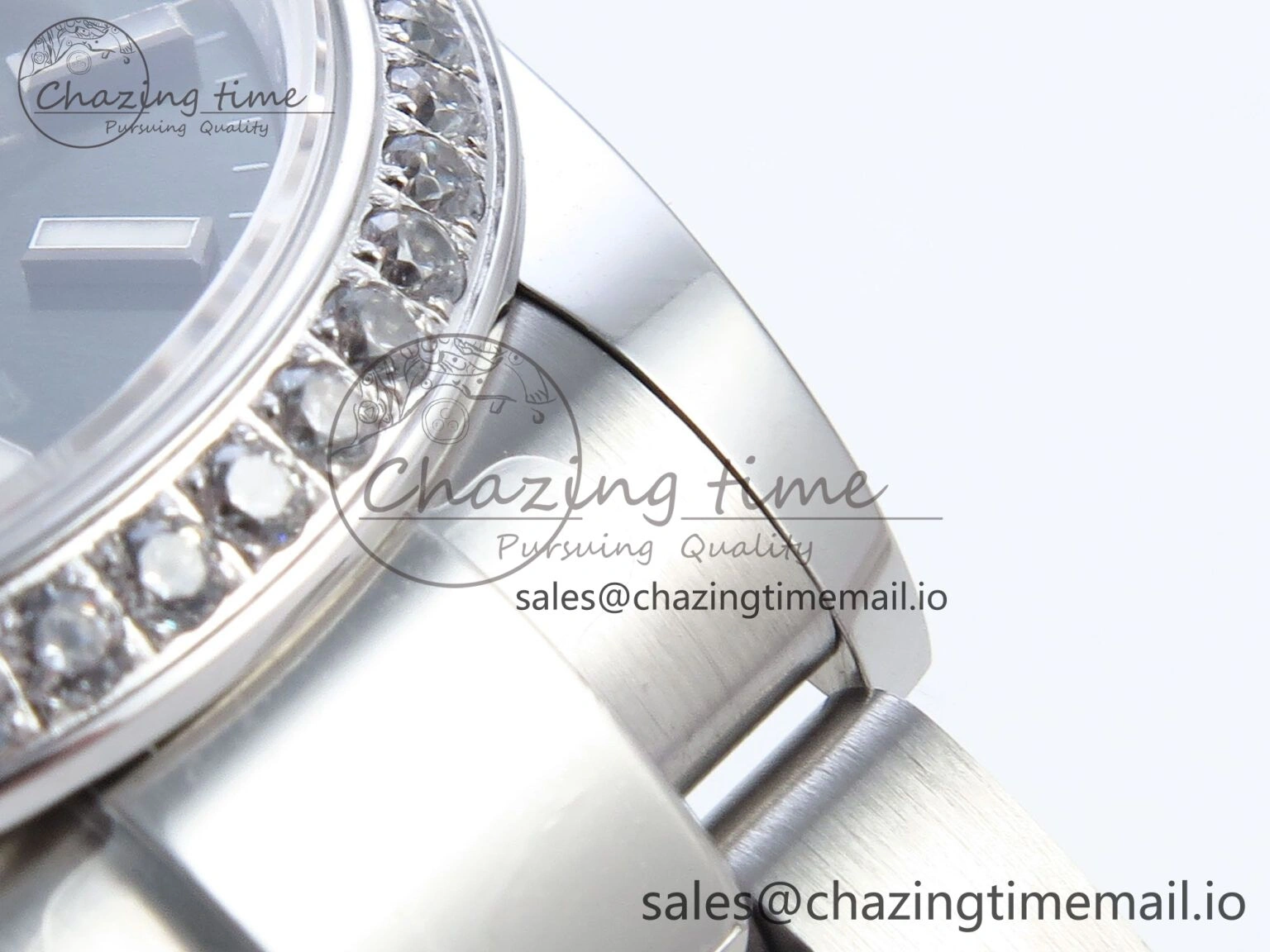 Sustainable DateJust 31 278384RBR ARF 1:1 Best Edition 904L Steel Green Stick Dial Diamonds Bezel on SS Oyster Bracelet ETA 429