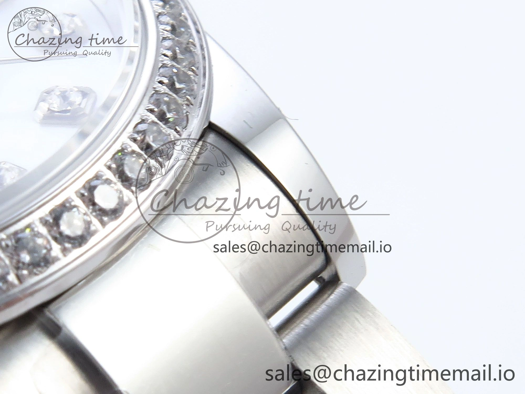 DateJust 31 278384RBR ARF 1:1 Best Edition 904L Steel White MOP Dial Diamonds Bezel on SS Oyster Bracelet ETA Sustainable 430
