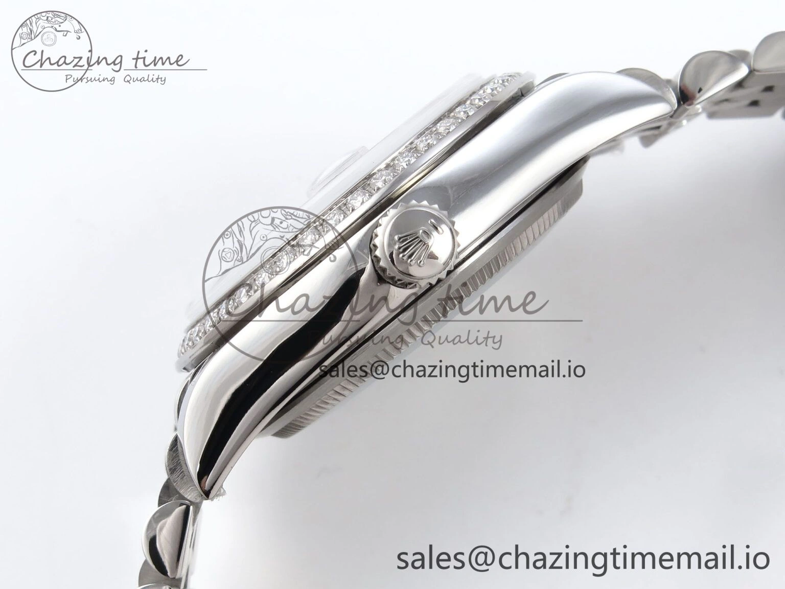 OdorResistant DateJust 31 278384RBR JARF 1:1 Best Edition 904L Steel Blue Diamonds Dial on SS Jubilee Bracelet HZ 874