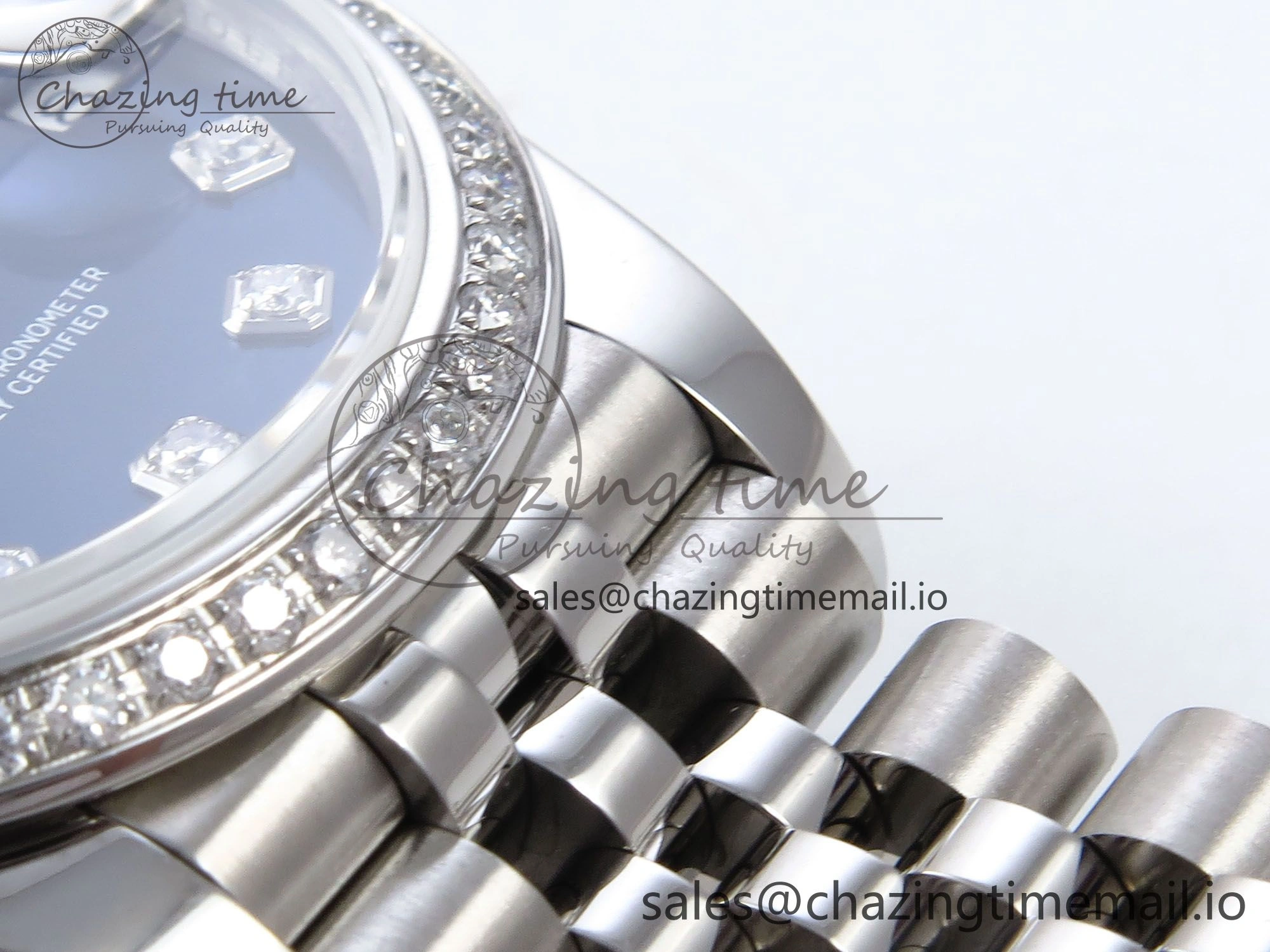 OdorResistant DateJust 31 278384RBR JARF 1:1 Best Edition 904L Steel Blue Diamonds Dial on SS Jubilee Bracelet HZ 874