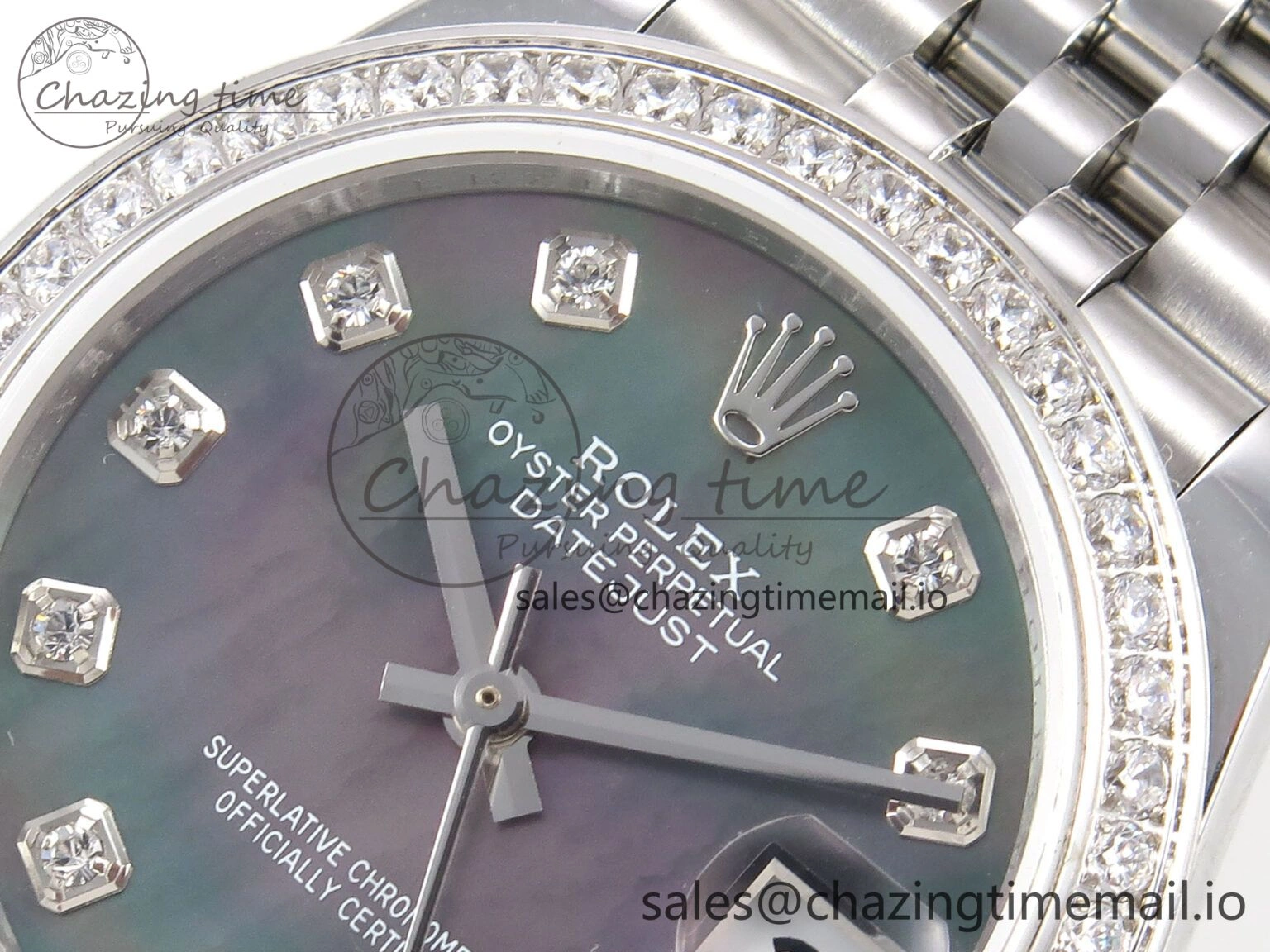 DateJust 31 278384RBR SS GMF 1:1 Best Edition 904L Steel Meteorite Diamonds Dial on Jubilee Bracelet A Classic 1154