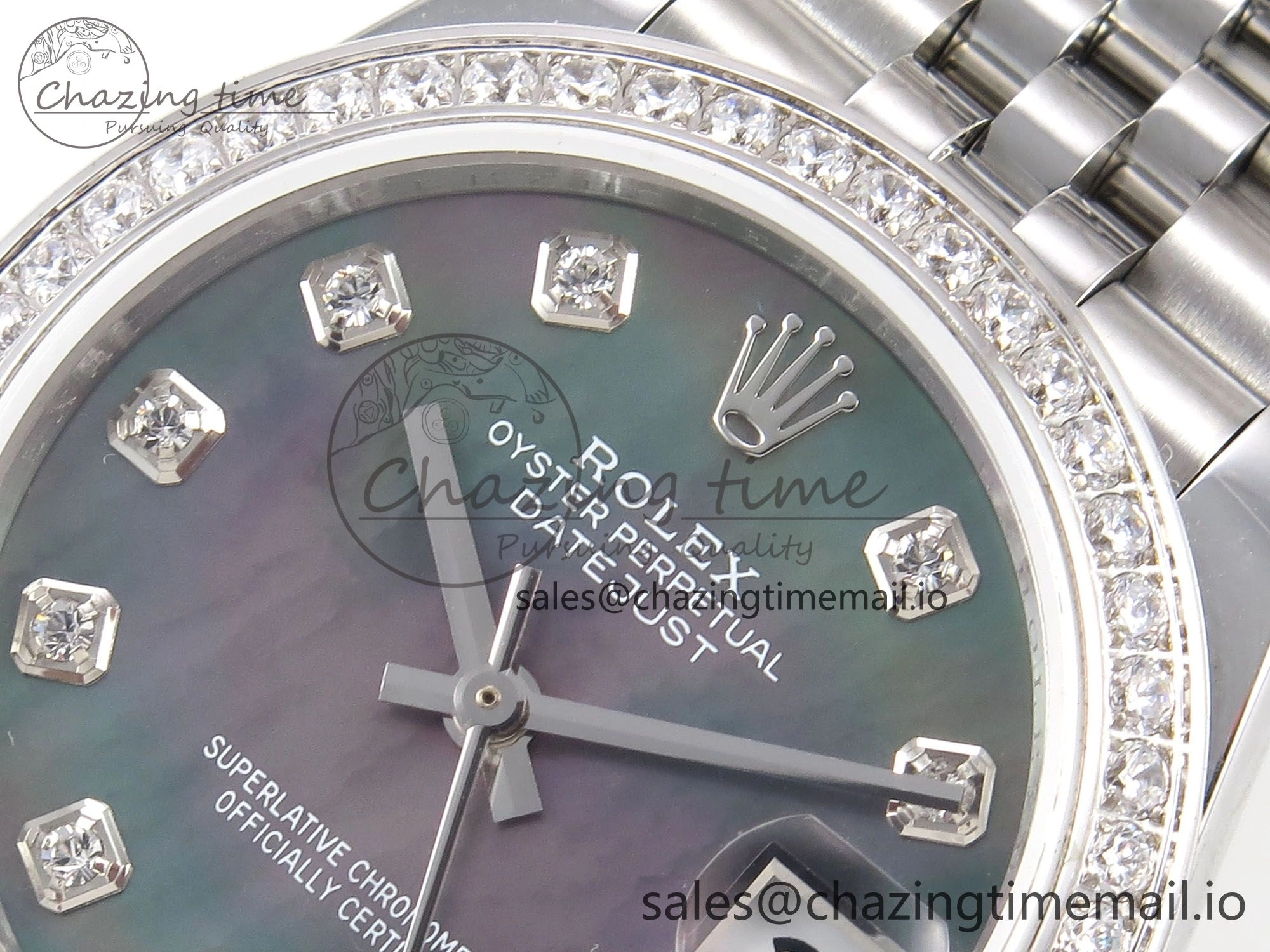 DateJust 31 278384RBR SS GMF 1:1 Best Edition 904L Steel Meteorite Diamonds Dial on Jubilee Bracelet A Classic 1154