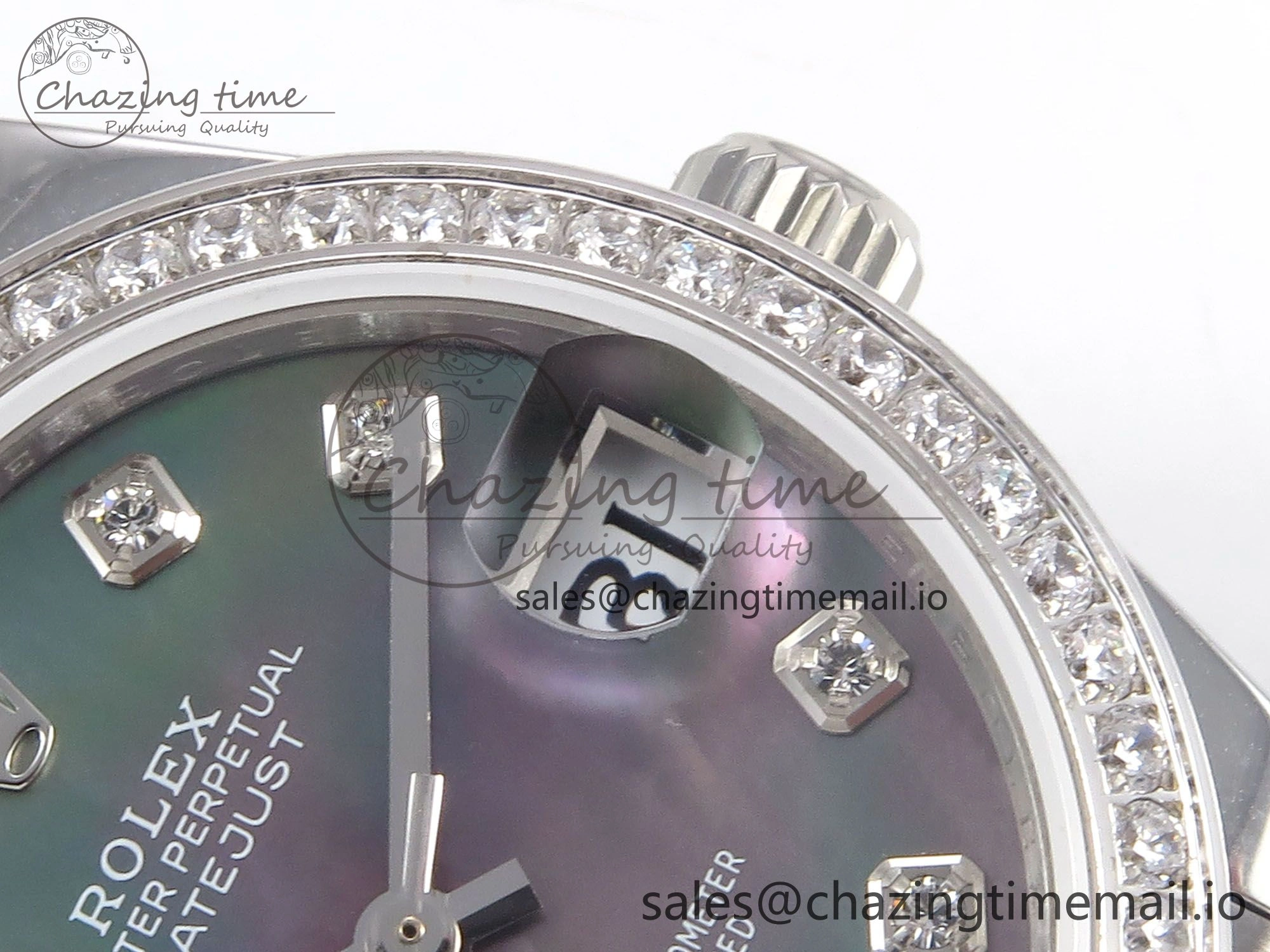 DateJust 31 278384RBR SS GMF 1:1 Best Edition 904L Steel Meteorite Diamonds Dial on Jubilee Bracelet A Classic 1154