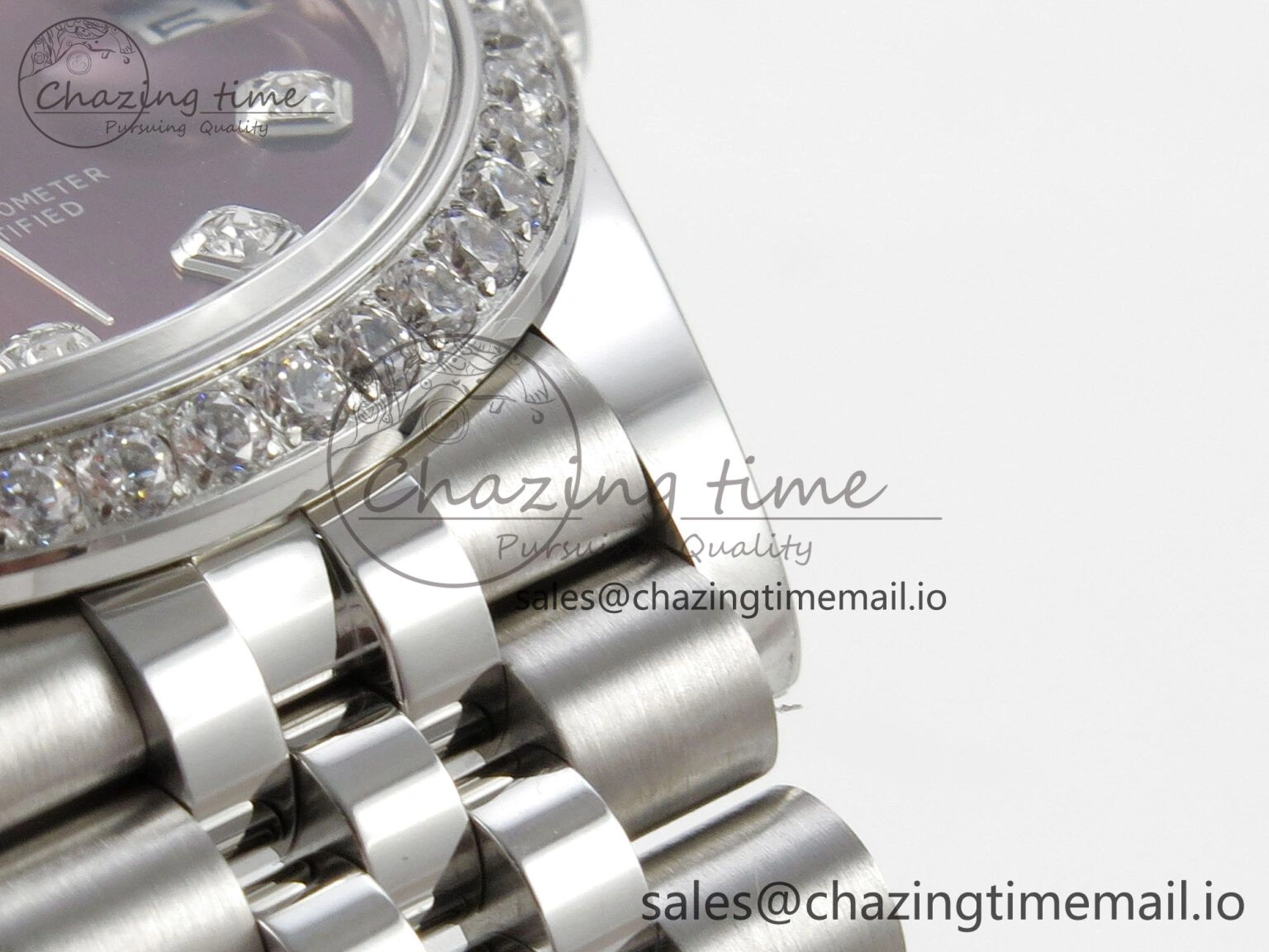 DateJust 31 278384RBR THBF 1:1 Best Edition 904L Steel Brown Diamonds Dial Diamonds Bezel on SS Jubilee Bracelet HZ Cal. Breathable 13