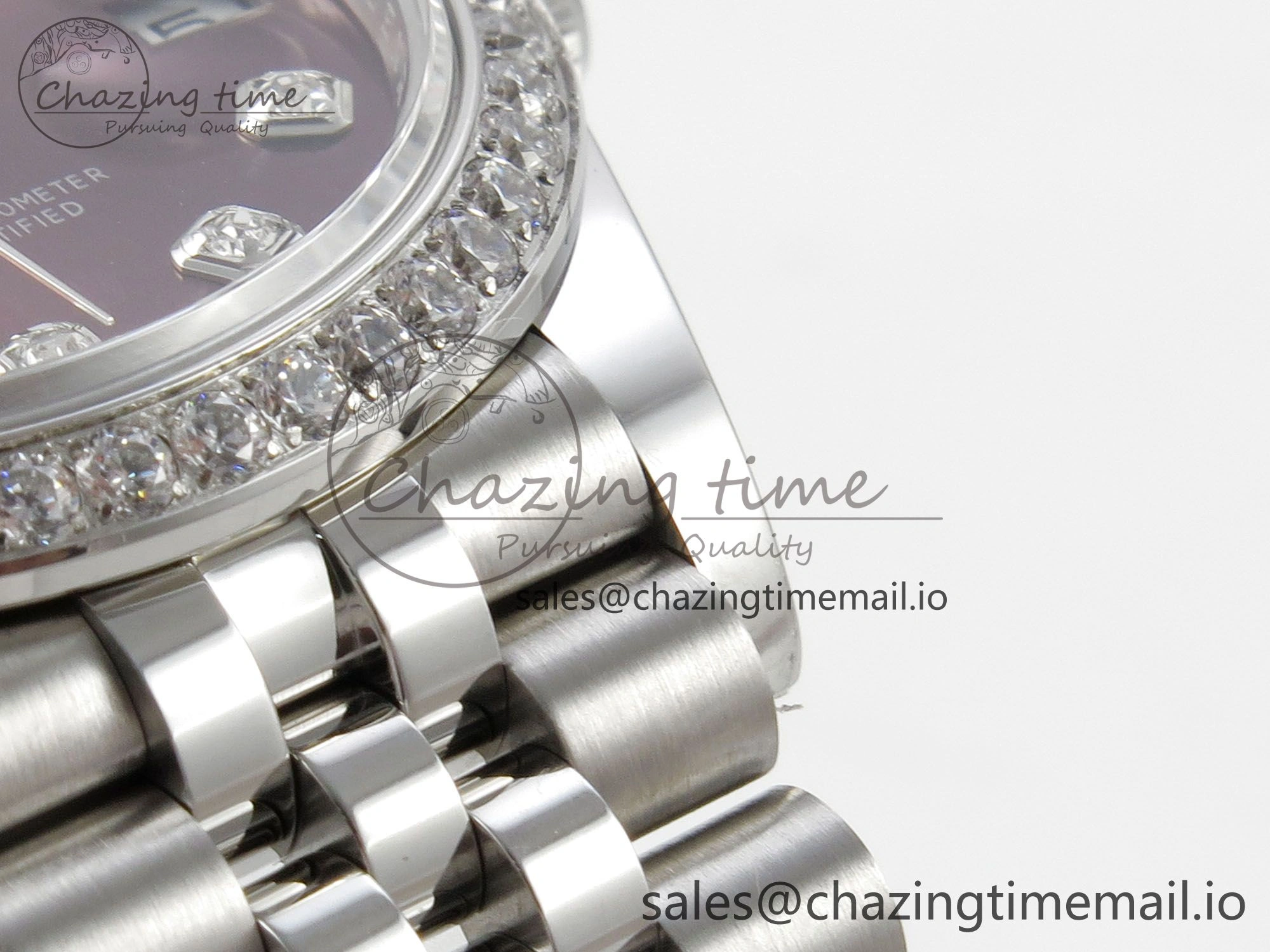 DateJust 31 278384RBR THBF 1:1 Best Edition 904L Steel Brown Diamonds Dial Diamonds Bezel on SS Jubilee Bracelet HZ Cal. Breathable 13