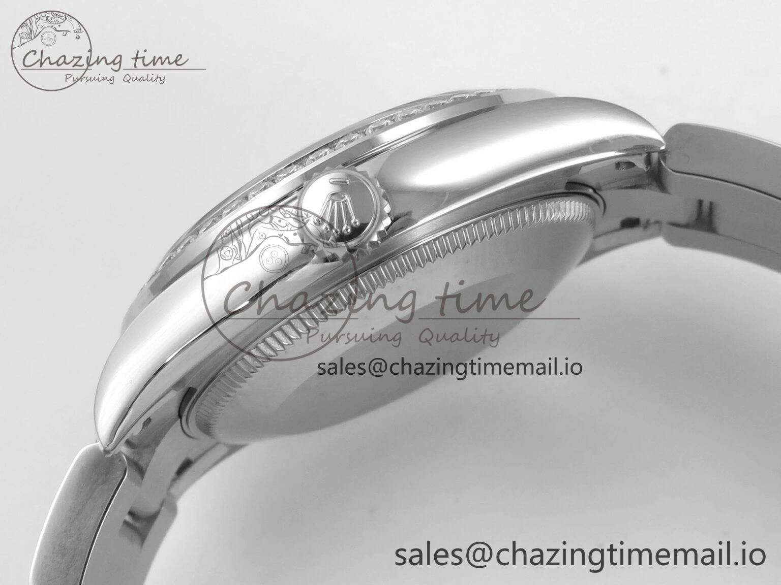 DateJust 31 278384RBR THBF 1:1 Best Edition 904L Steel White MOP Dial Diamonds Bezel on SS Oyster Bracelet HZ Cal. SmartChoice 67
