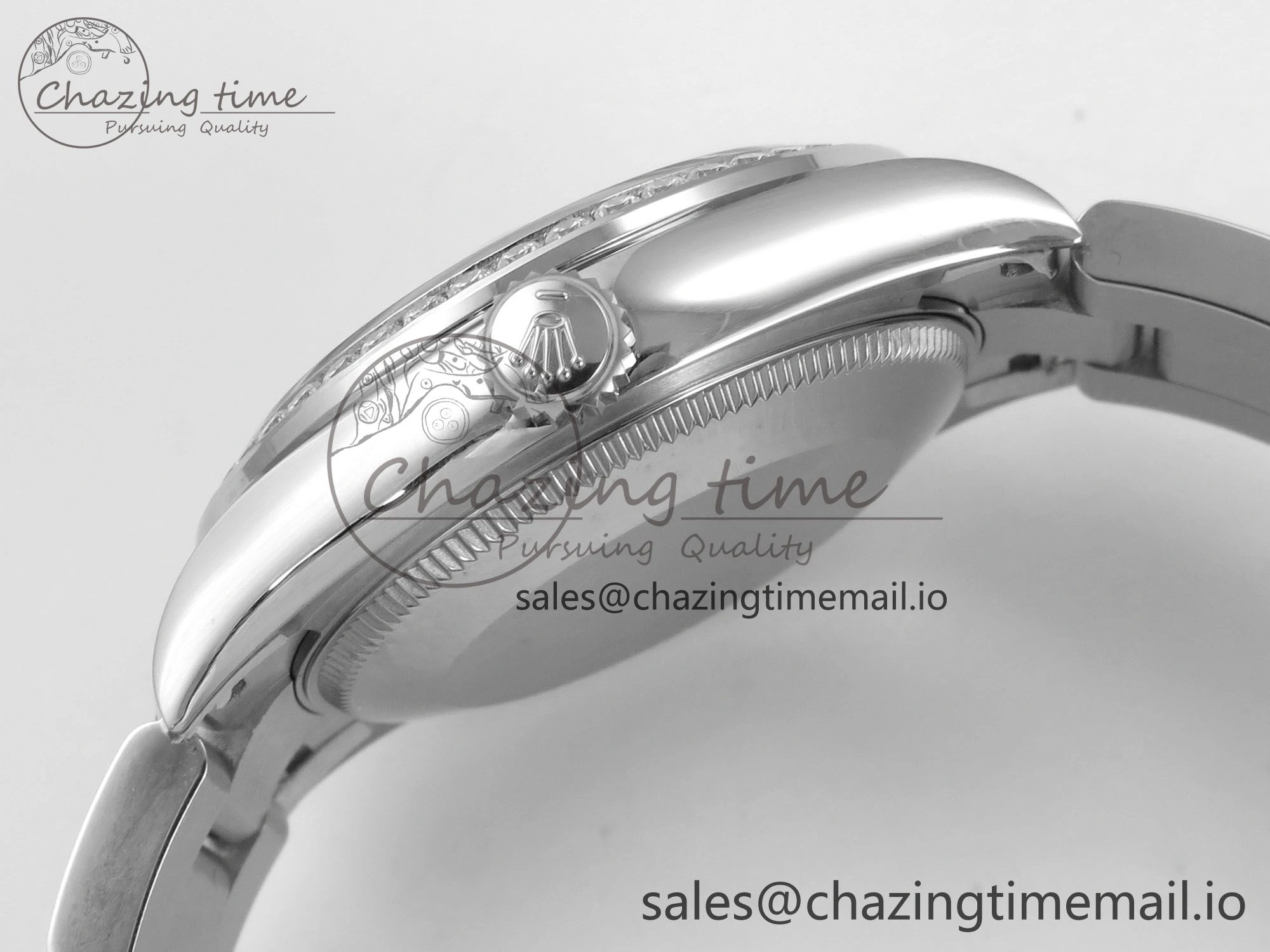 DateJust 31 278384RBR THBF 1:1 Best Edition 904L Steel White MOP Dial Diamonds Bezel on SS Oyster Bracelet HZ Cal. SmartChoice 67