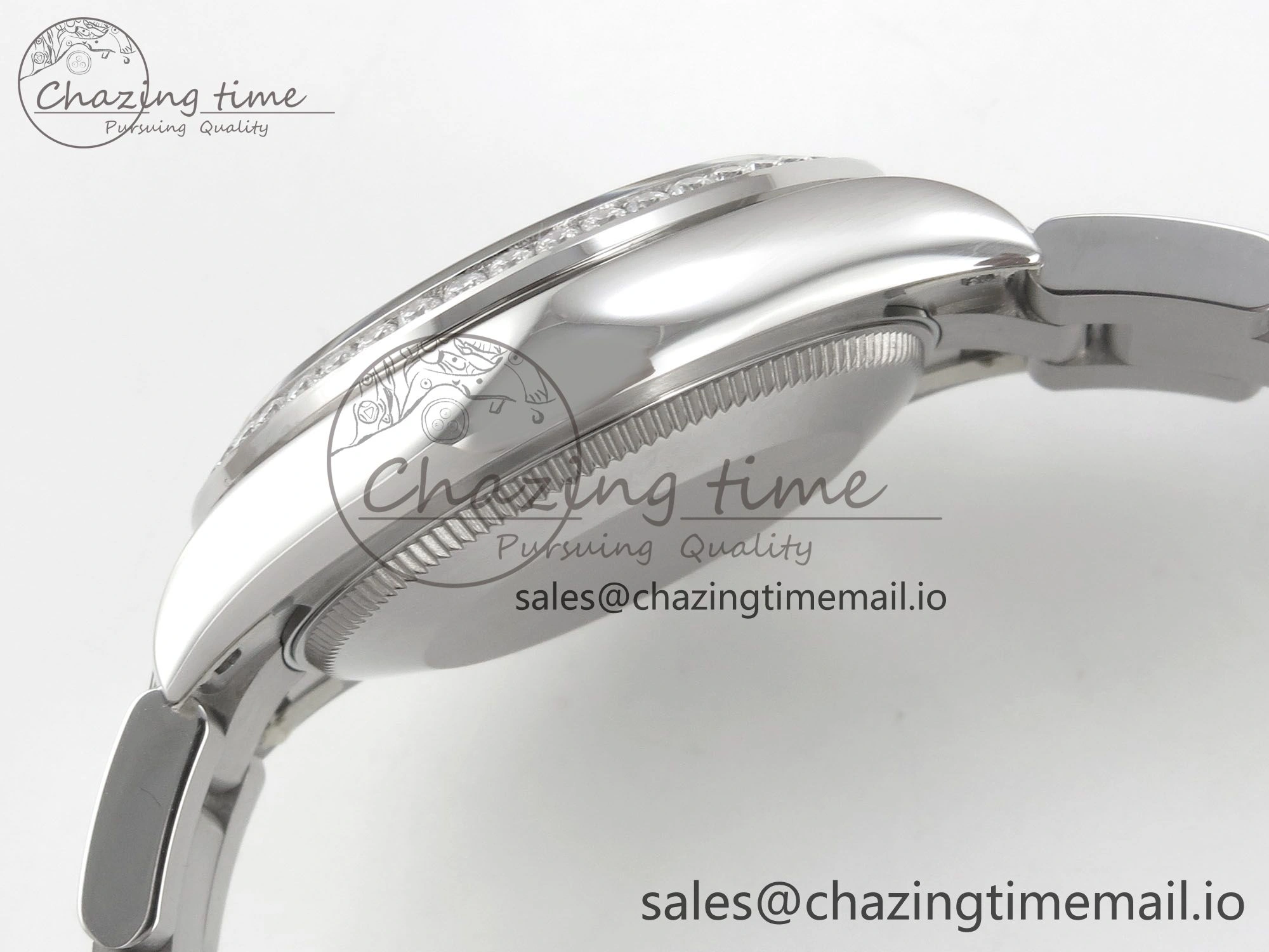 DateJust 31 278384RBR THBF 1:1 Best Edition 904L Steel White MOP Dial Diamonds Bezel on SS Oyster Bracelet HZ Cal. SmartChoice 67