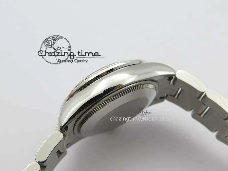 Stylish DateJust 31mm SS BP-Maker Best Edition Diamond Bezel White MOP Dial On SS Bracelet A2824 V 3845