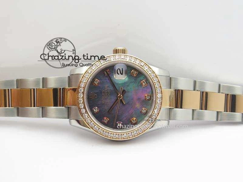 DateJust 31mm SS RG BP-Maker Best Edition MOP Diamond Markers Dial On SS RG Bracelet A2824 V MoistureWicking 3843
