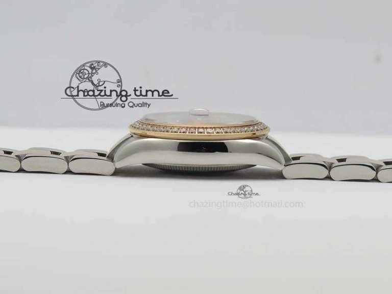 DateJust 31mm SS RG BP-Maker Best Edition MOP Diamond Markers Dial On SS RG Bracelet A2824 V MoistureWicking 3843