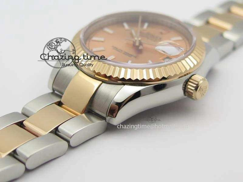 Functional DateJust 31mm SS RG BP-Maker Best Edition Rose Gold Dial On SS RG Bracelet A2824 V 3846