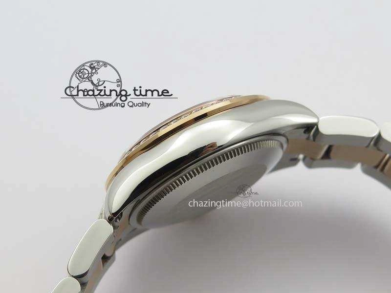 DateJust 31mm SS YG BP-Maker Best Edition Diamond Bezel White MOP Dial On SS YG Bracelet A2824 V WaterResistant 3832