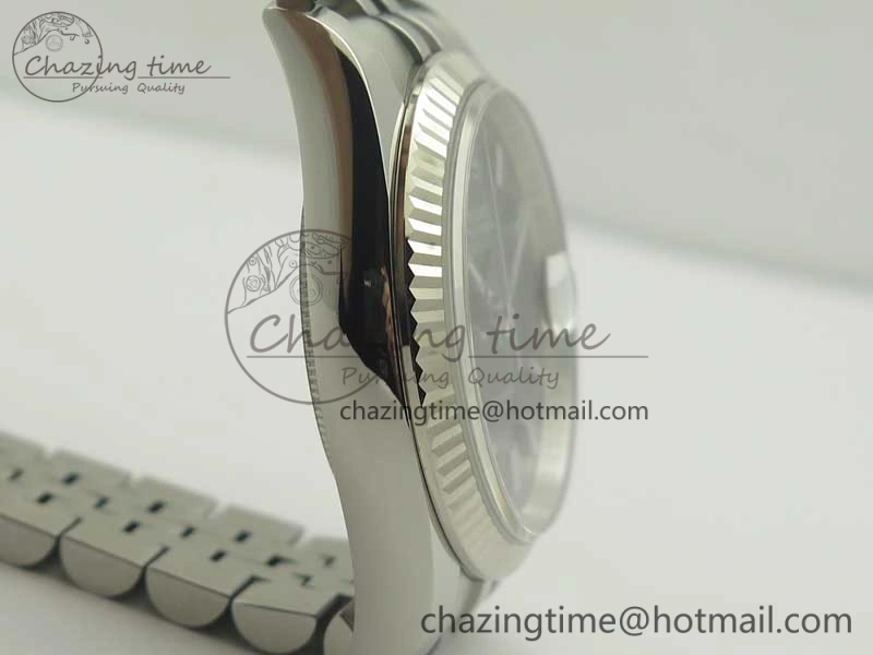 SmoothTexture DateJust 36 116234 SS 904L ARF 1:1 Best Edition Black Dial Sticks Markers on 904L SS Jubilee Bracelet SA3135 V 3374