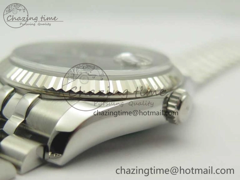 SmoothTexture DateJust 36 116234 SS 904L ARF 1:1 Best Edition Black Dial Sticks Markers on 904L SS Jubilee Bracelet SA3135 V 3374