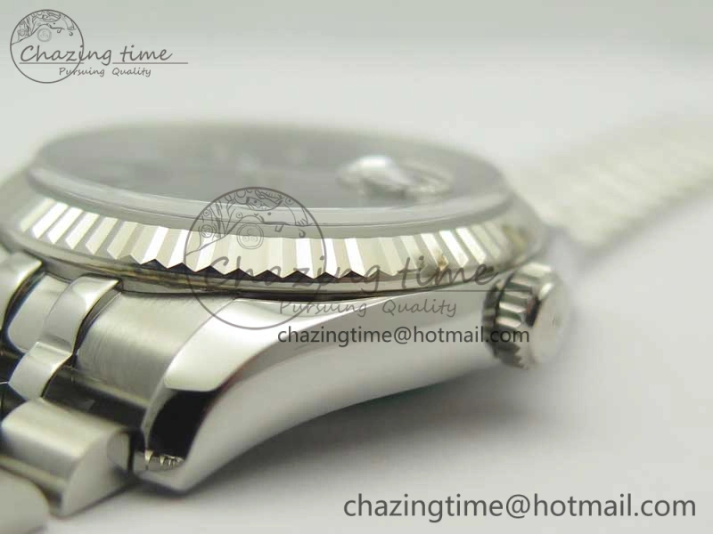 SmoothTexture DateJust 36 116234 SS 904L ARF 1:1 Best Edition Black Dial Sticks Markers on 904L SS Jubilee Bracelet SA3135 V 3374