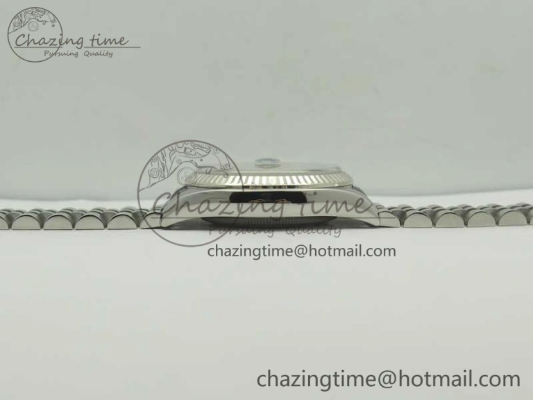 SmoothTexture DateJust 36 116234 SS 904L ARF 1:1 Best Edition Black Dial Sticks Markers on 904L SS Jubilee Bracelet SA3135 V 3374