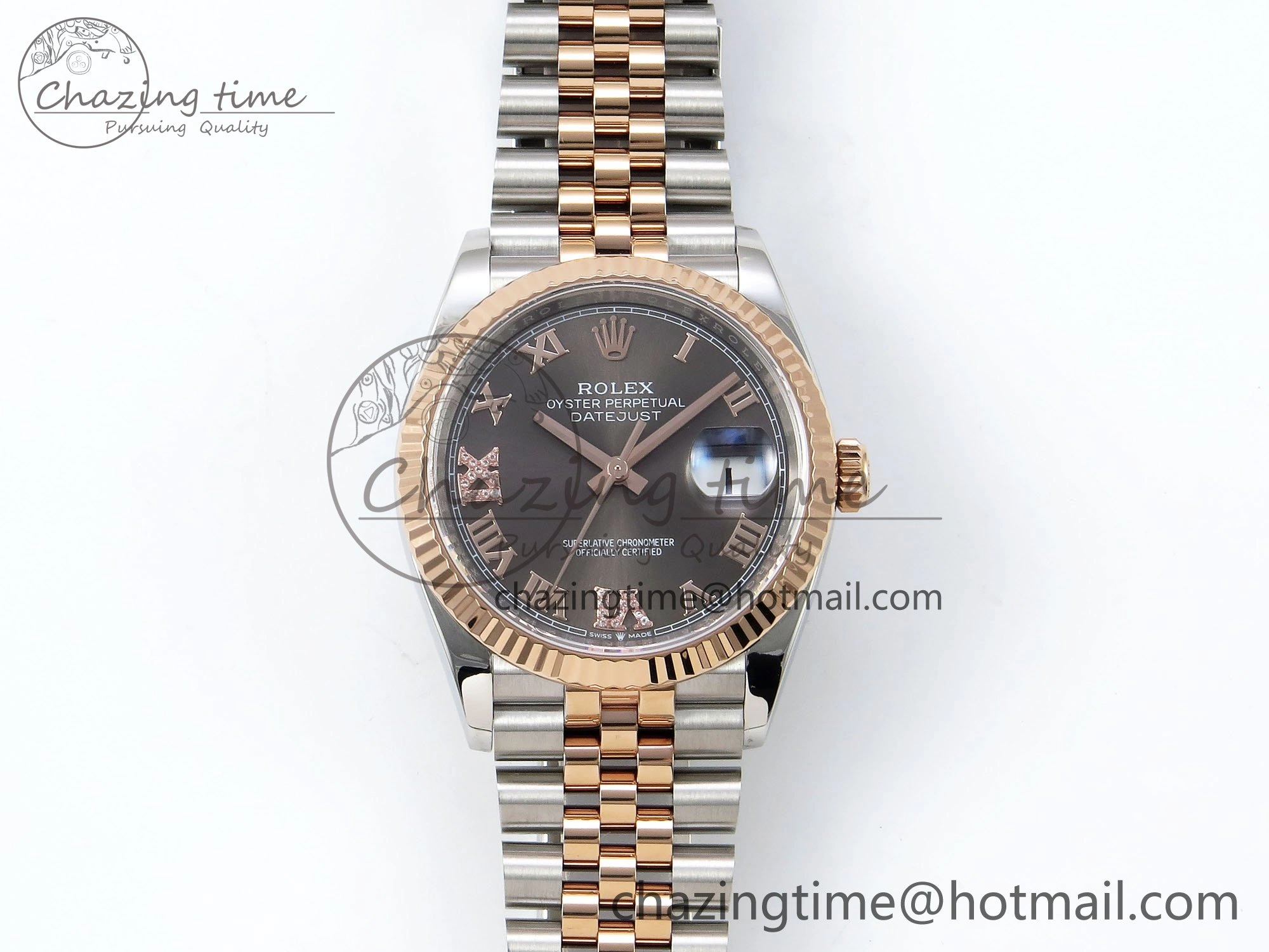 DateJust 36 126231 APF 1:1 Best Edition 904L Steel Brown Diamond Roman Dial on Jubilee Bracelet VR Resilient 1537