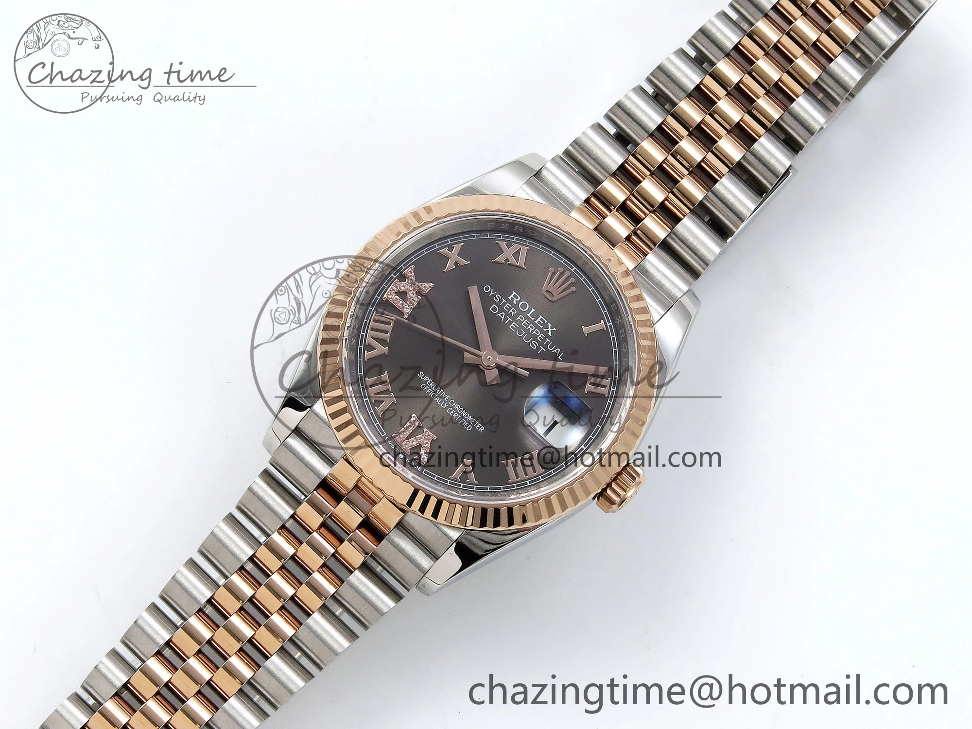 DateJust 36 126231 APF 1:1 Best Edition 904L Steel Brown Diamond Roman Dial on Jubilee Bracelet VR Resilient 1537