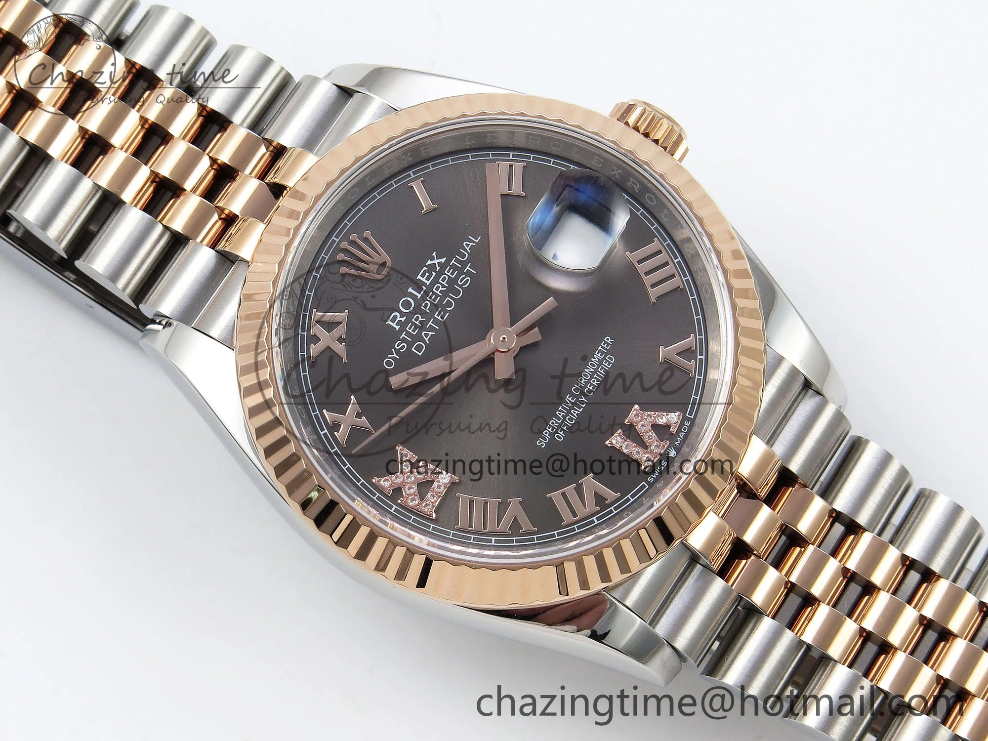 DateJust 36 126231 APF 1:1 Best Edition 904L Steel Brown Diamond Roman Dial on Jubilee Bracelet VR Resilient 1537