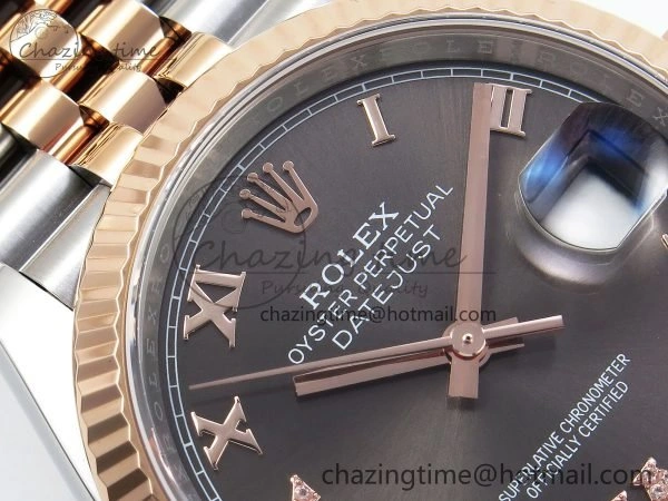 DateJust 36 126231 APF 1:1 Best Edition 904L Steel Brown Diamond Roman Dial on Jubilee Bracelet VR Resilient 1537