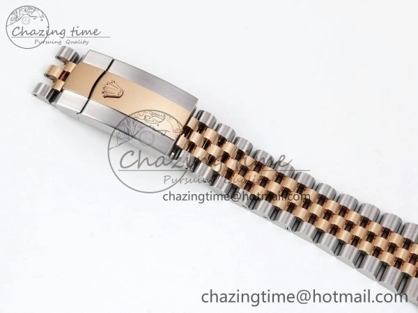 DateJust 36 126231 APF 1:1 Best Edition 904L Steel Brown Sitck Dial on SS RG Jubilee Bracelet VR Lightweight 1590