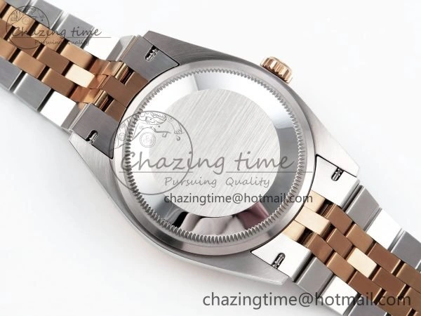 Thermal DateJust 36 126231 APF 1:1 Best Edition 904L Steel Gray Dial Green Roman on SS RG Jubilee Bracelet VR 1588