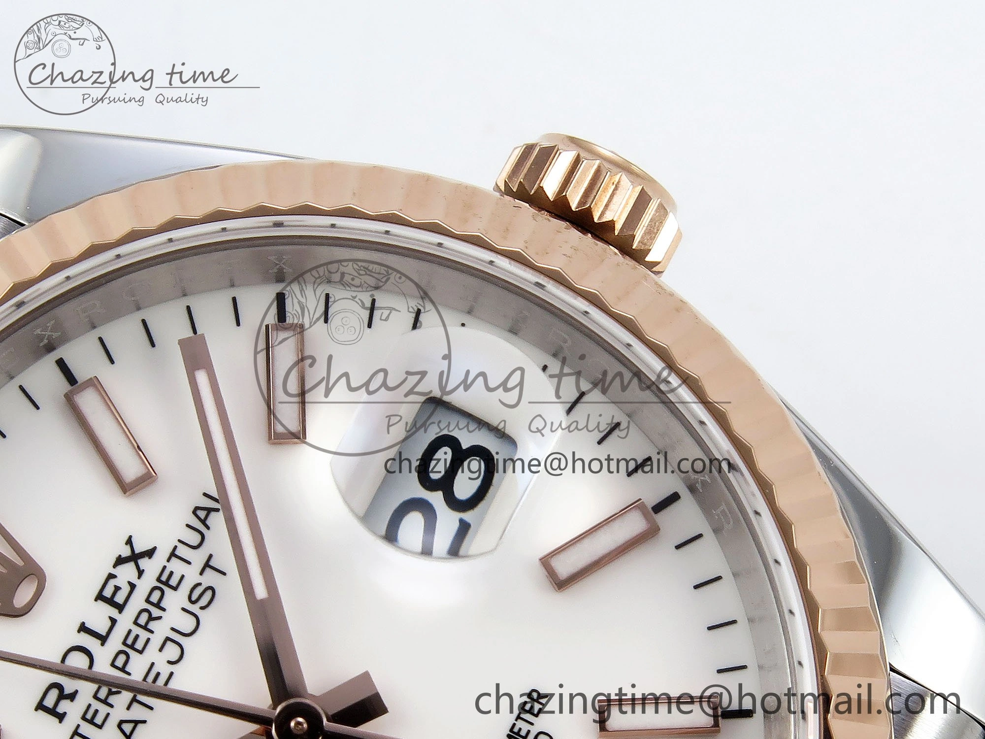 Reliable DateJust 36 126231 APF 1:1 Best Edition 904L Steel White Sitck Dial on SS RG Jubilee Bracelet VR 1589