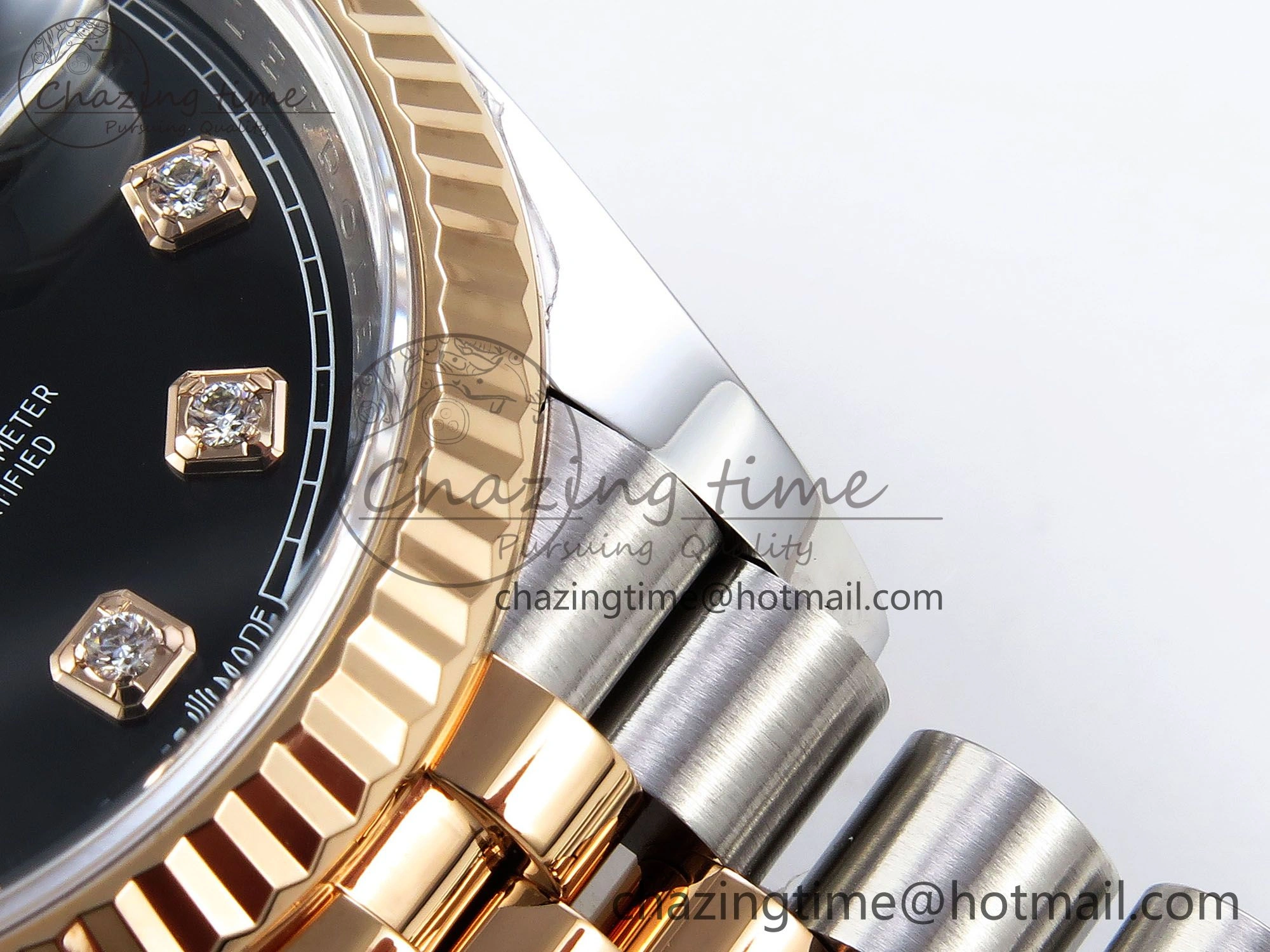 DateJust 36 126231 Clean 1:1 Best Edition 904L Steel Black Diamonds Dial on SS RG Jubilee Bracelet VR Durable 1497