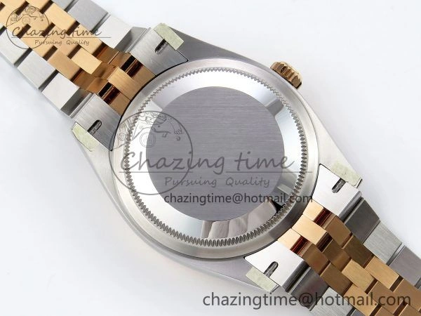 Compact DateJust 36 126231 Clean 1:1 Best Edition 904L Steel Gray DIal Green Roman Marker on SS RG Jubilee Bracelet VR 1498