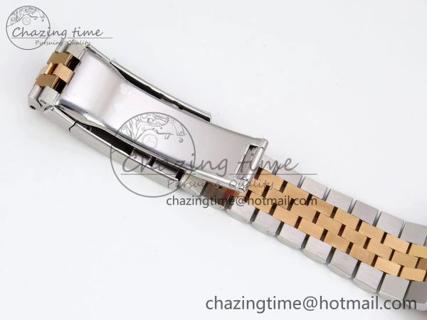 Compact DateJust 36 126231 Clean 1:1 Best Edition 904L Steel Gray DIal Green Roman Marker on SS RG Jubilee Bracelet VR 1498