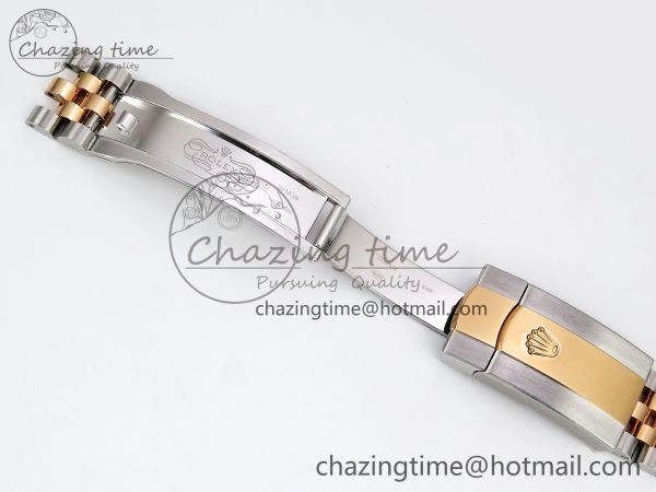 Compact DateJust 36 126231 Clean 1:1 Best Edition 904L Steel Gray DIal Green Roman Marker on SS RG Jubilee Bracelet VR 1498