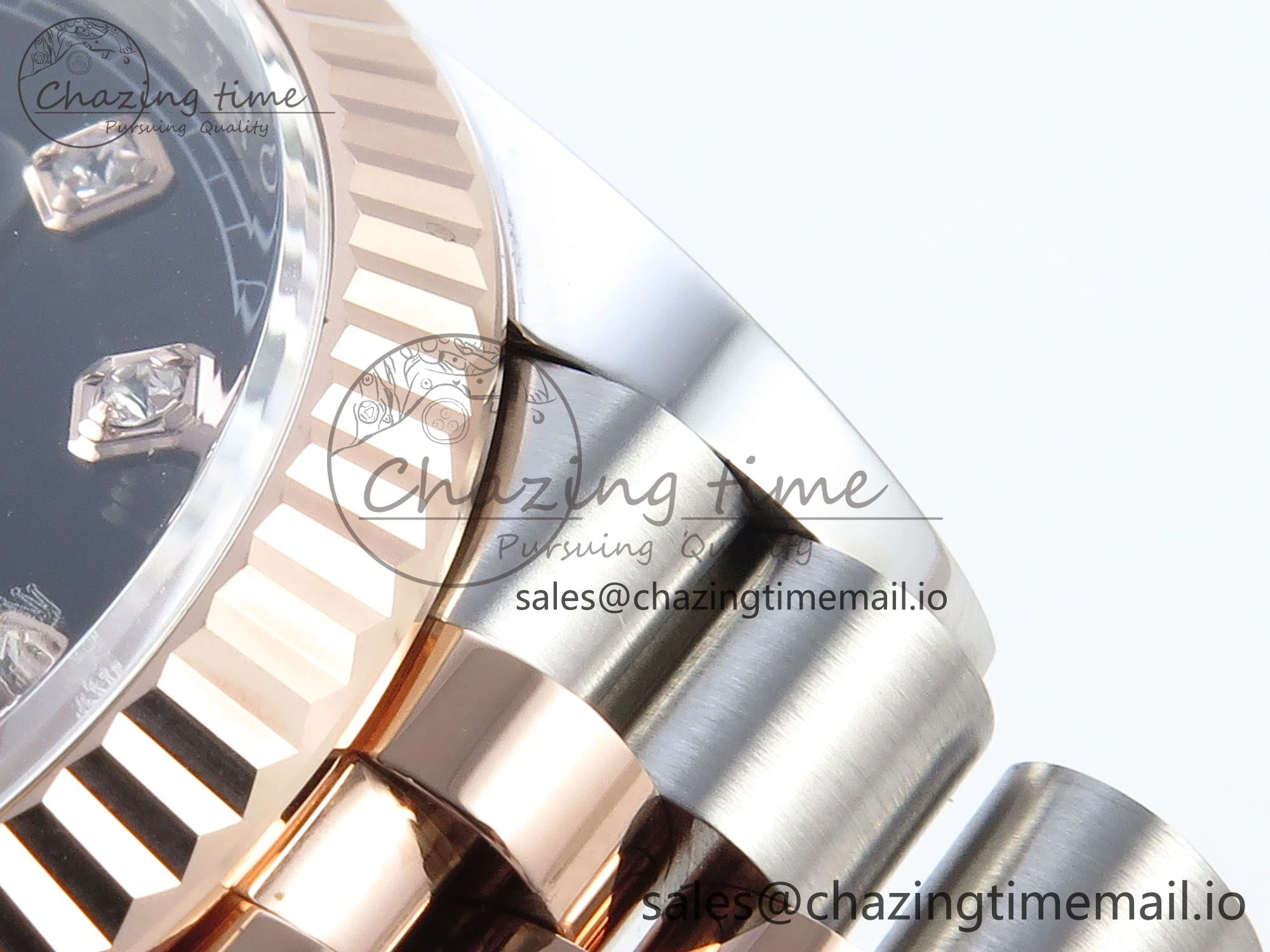 DateJust 36 126231 EWEF Best Edition Black Diamonds Dial on SS RG Jubilee Bracelet A Resilient 600