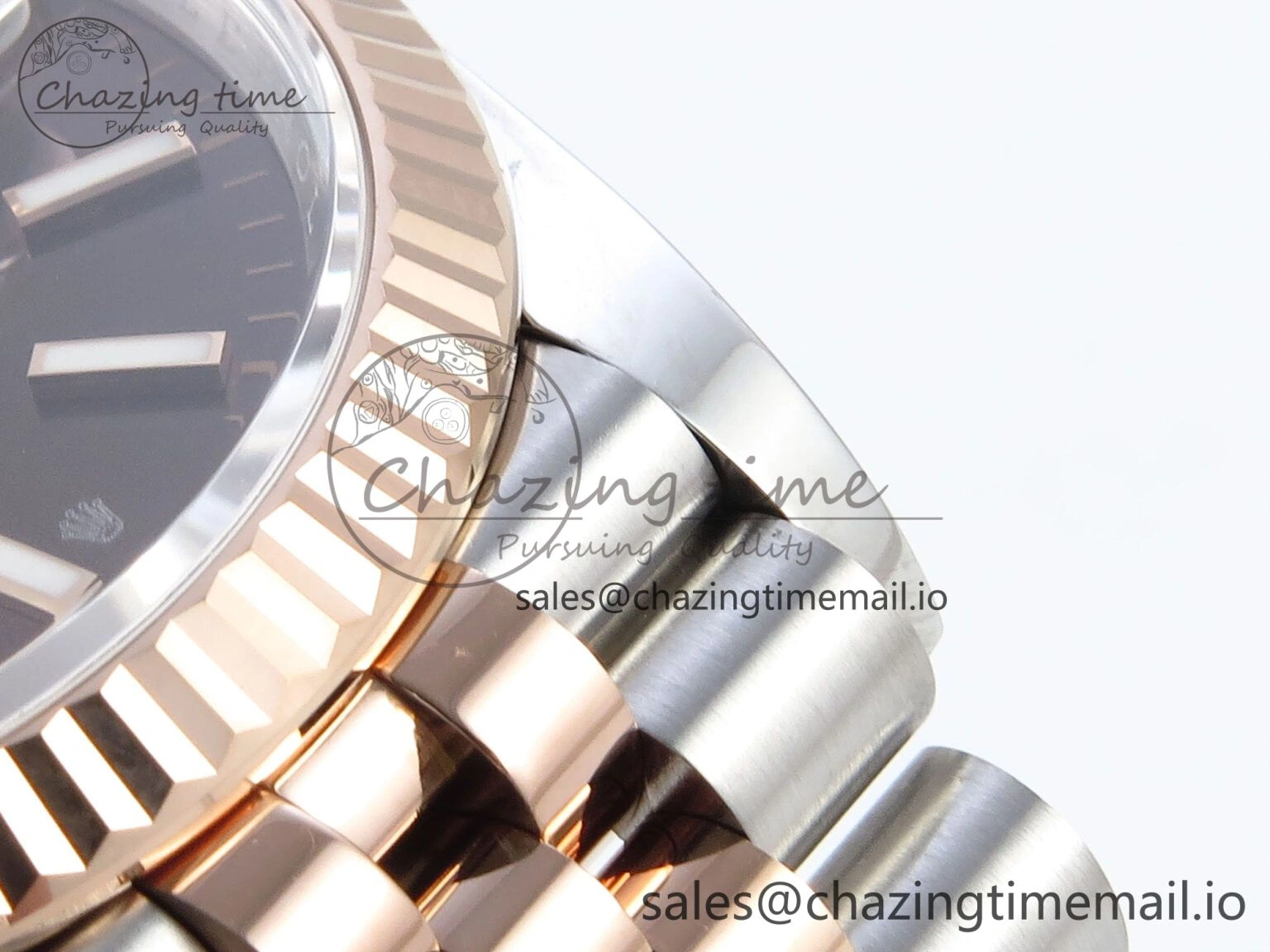 DateJust 36 126231 EWEF Best Edition Brown Dial Stick Marker on SS RG Jubilee Bracelet A WellDesigned 592