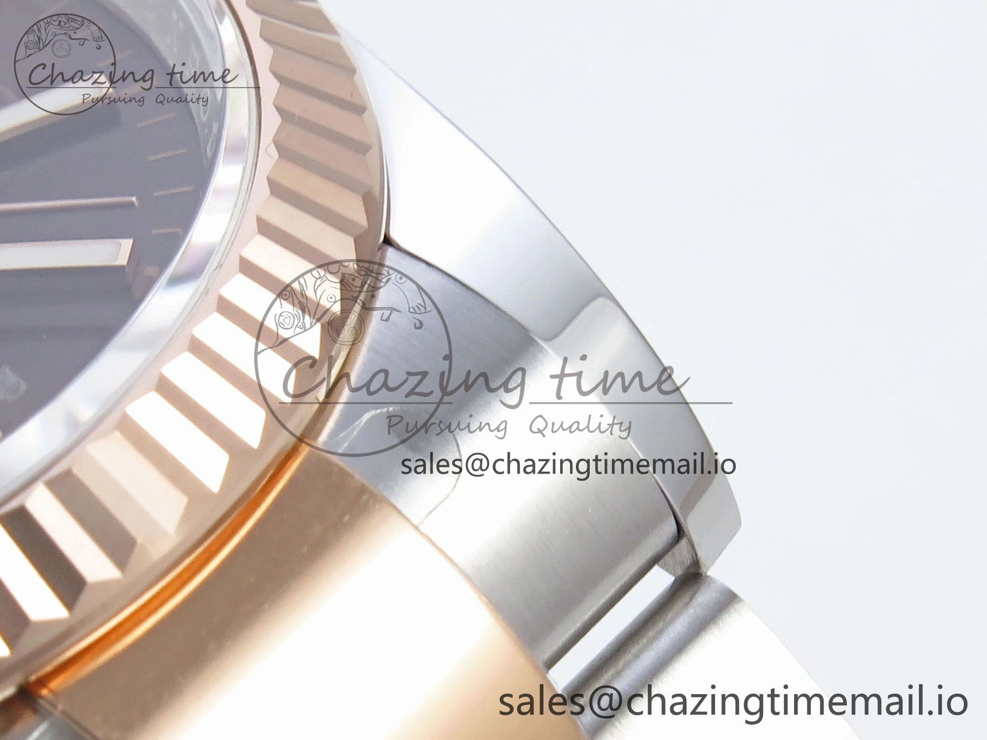 DateJust 36 126231 EWEF Best Edition Brown Stick Dial on SS RG Oyster Bracelet A SmartChoice 667