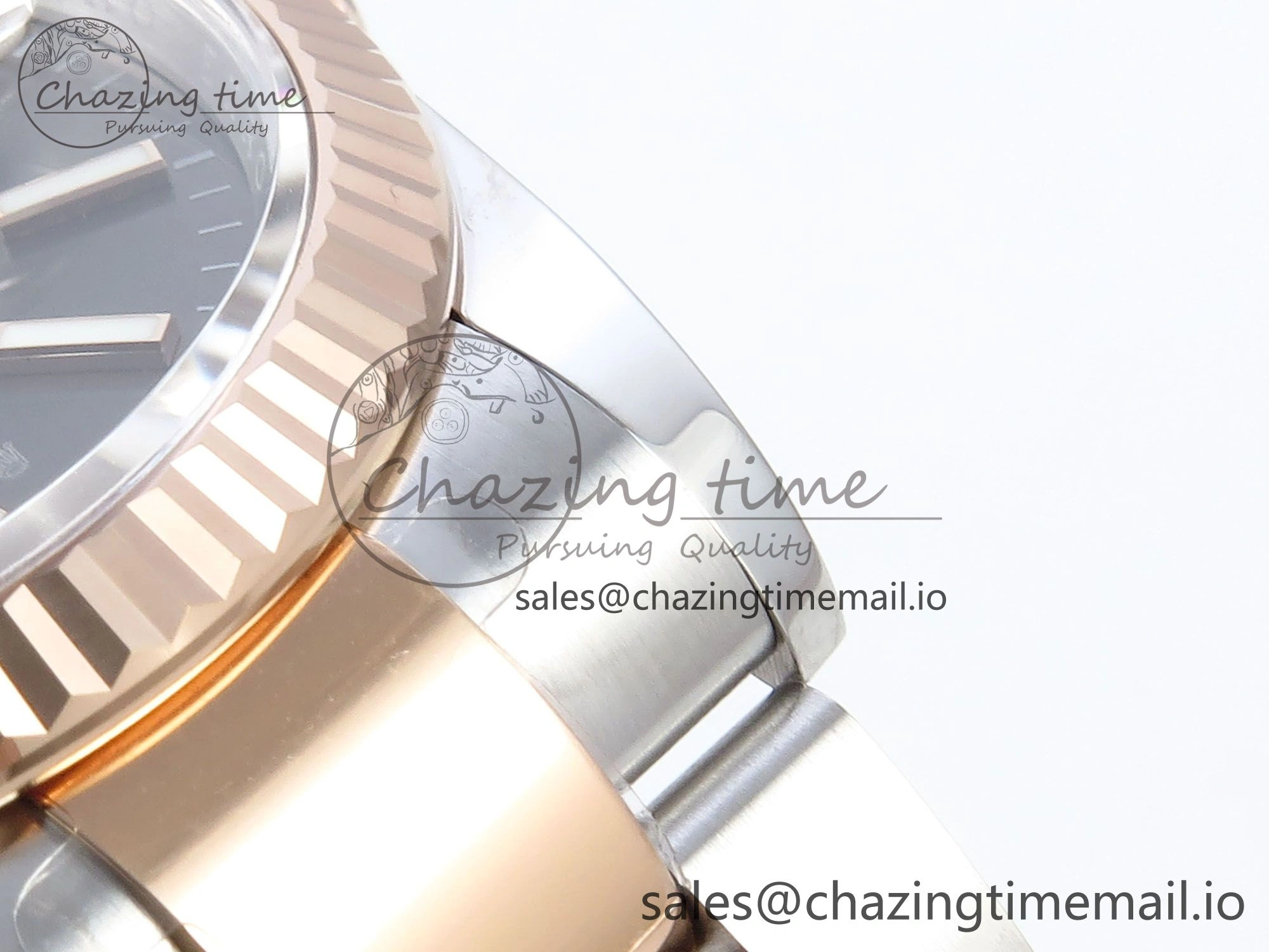 Packable DateJust 36 126231 EWEF Best Edition Gray Stick Dial on SS RG Oyster Bracelet A 661
