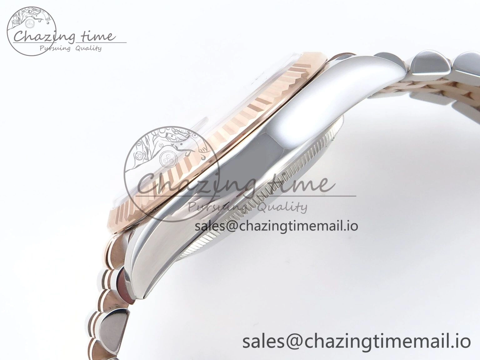 Thermal DateJust 36 126231 EWEF Best Edition Gray Textured Diamonds Dial on SS RG Jubilee Bracelet A 588