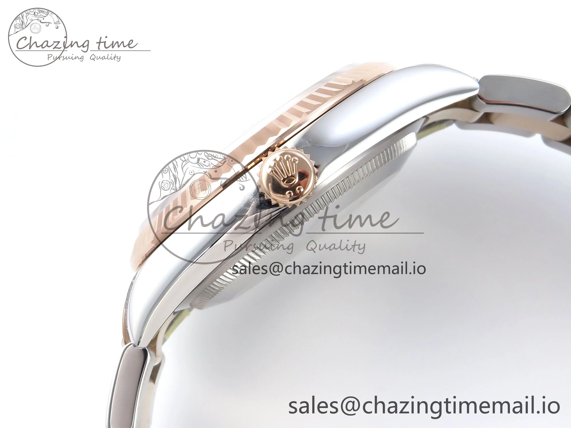 DateJust 36 126231 EWEF Best Edition Gray Textured Diamonds Dial on SS RG Oyster Bracelet A Efficient 657